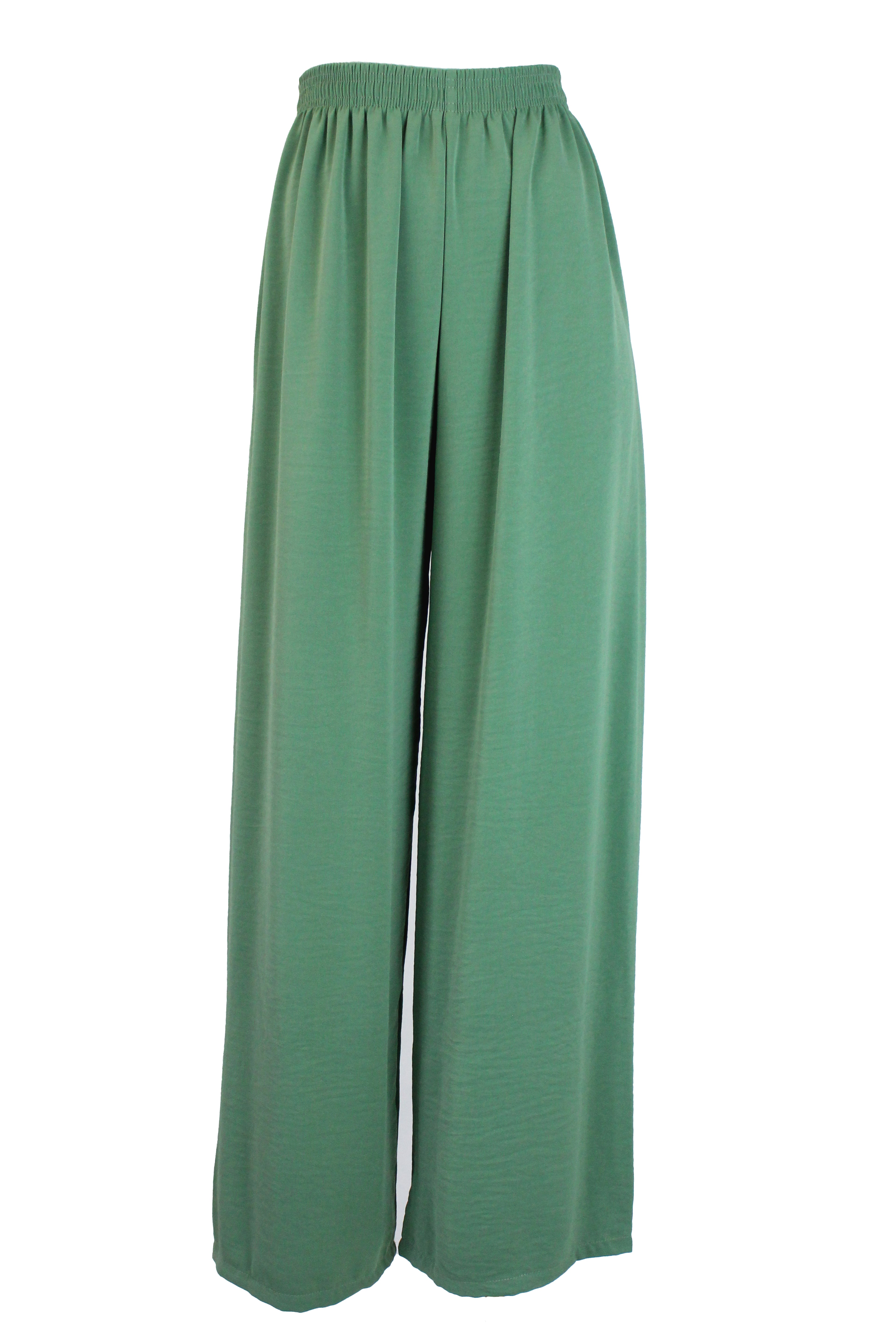 27 Pantalón Recto de Tela Fresca