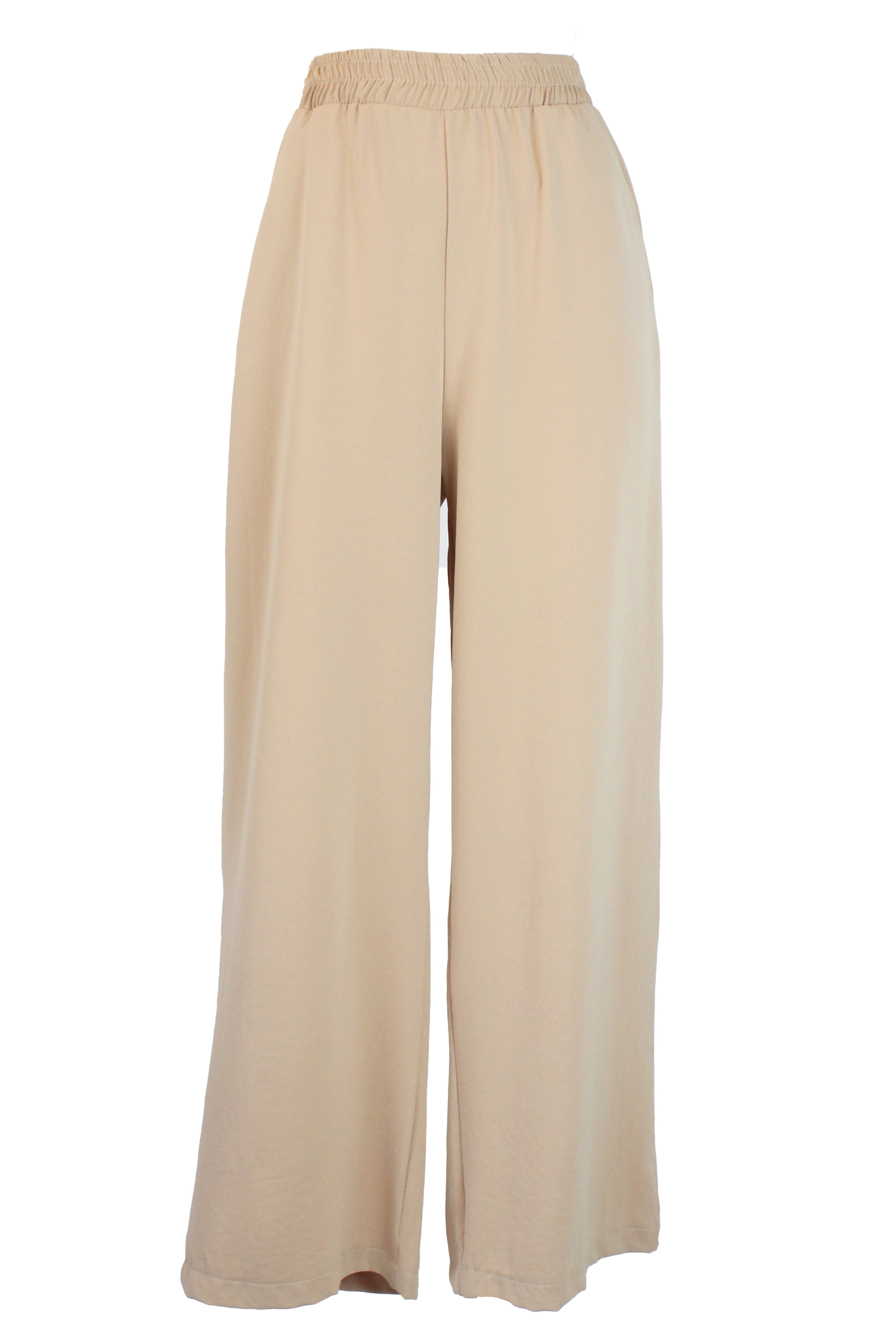 9107P Pantalón Recto con Elástico de Tres Líneas