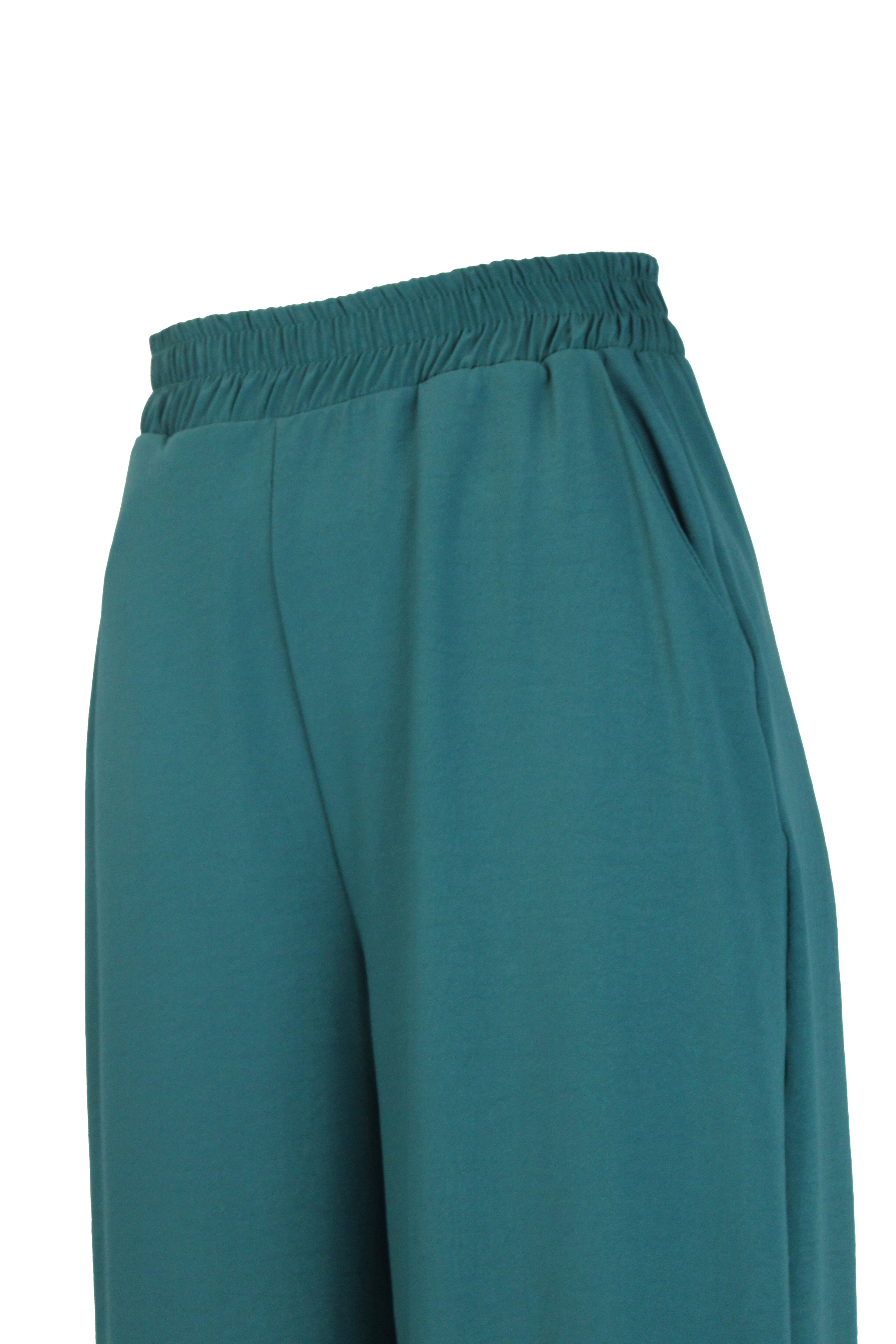 9107P Pantalón Recto con Elástico de Tres Líneas