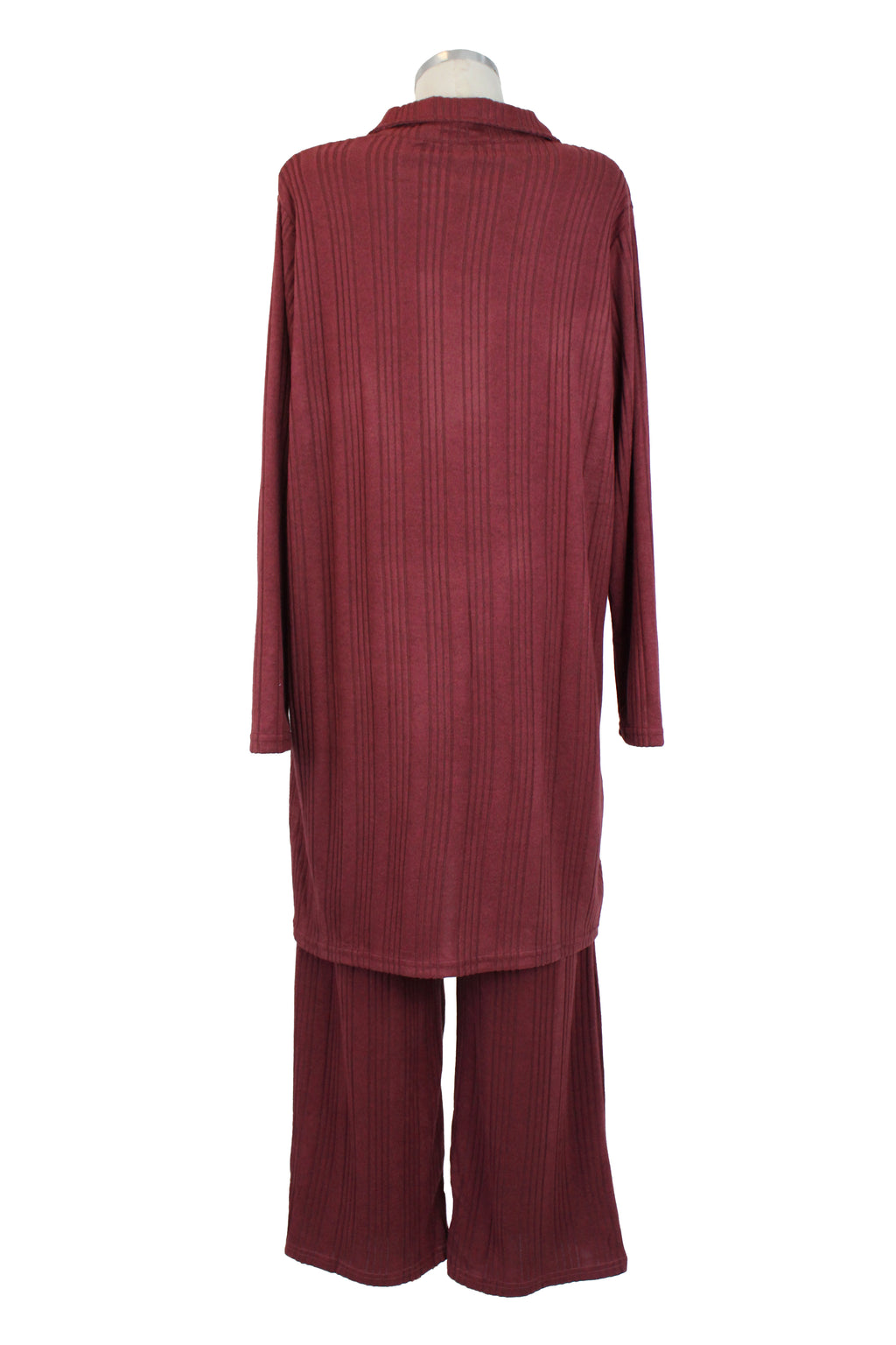 PTSET71 Conjunto Rayado Blusón con Botones