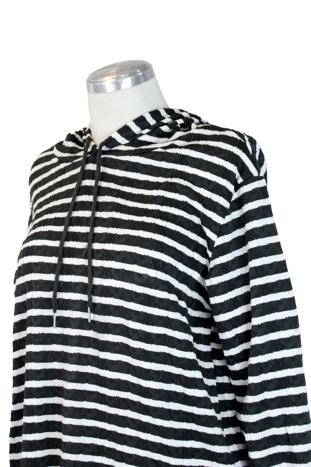 PTSET Conjunto Tela  Corrugada Rayada con Sudadera y Pantalon