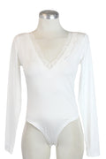 T3615 Body Tipo Licra Cuello V con Encaje