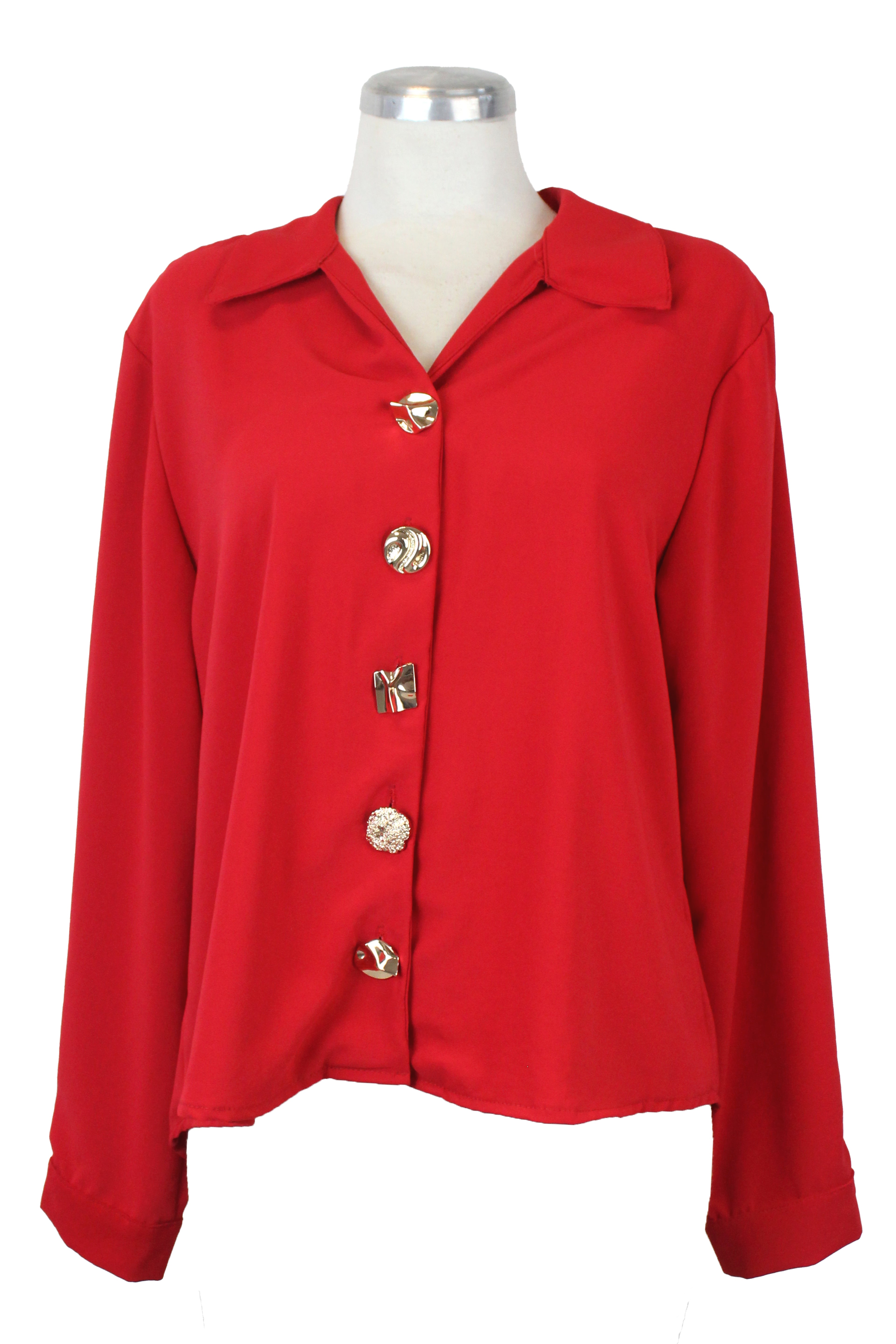 2354 Camisa Lisa y Botones Varios