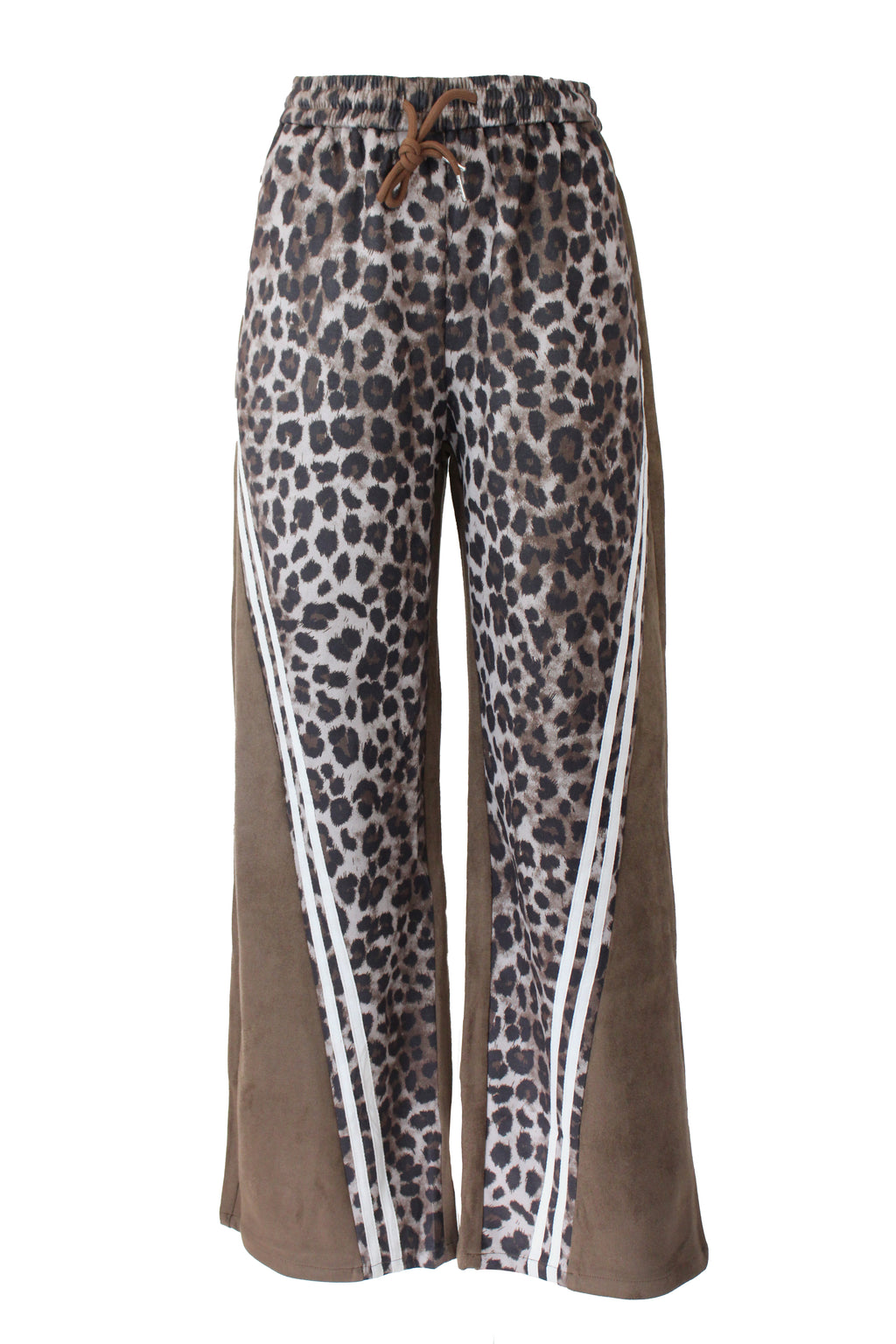 PS987 Pantalonera Animal Print Doble Raya Cruzada con Elástico