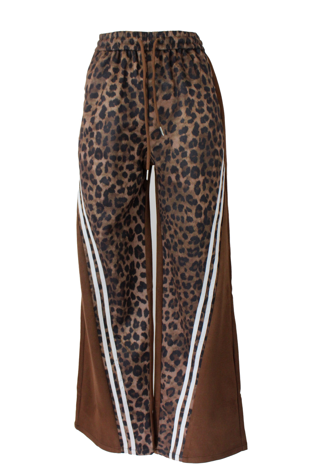 PS987 Pantalonera Animal Print Doble Raya Cruzada con Elástico