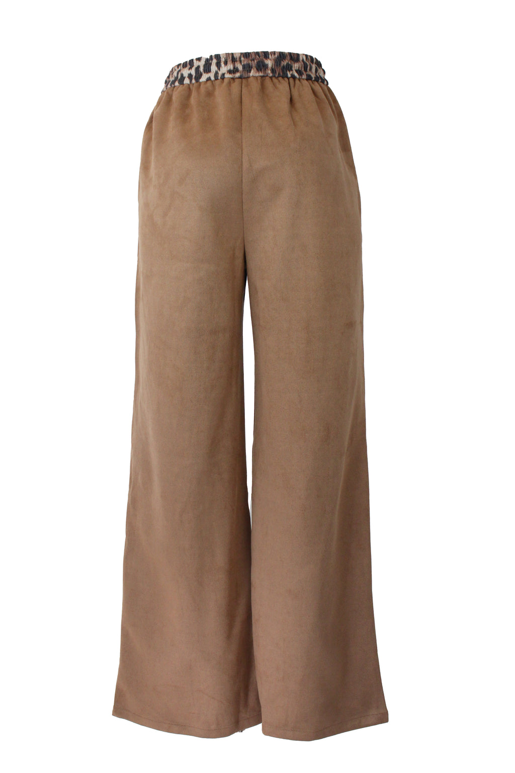 PS987 Pantalonera Animal Print Doble Raya Cruzada con Elástico