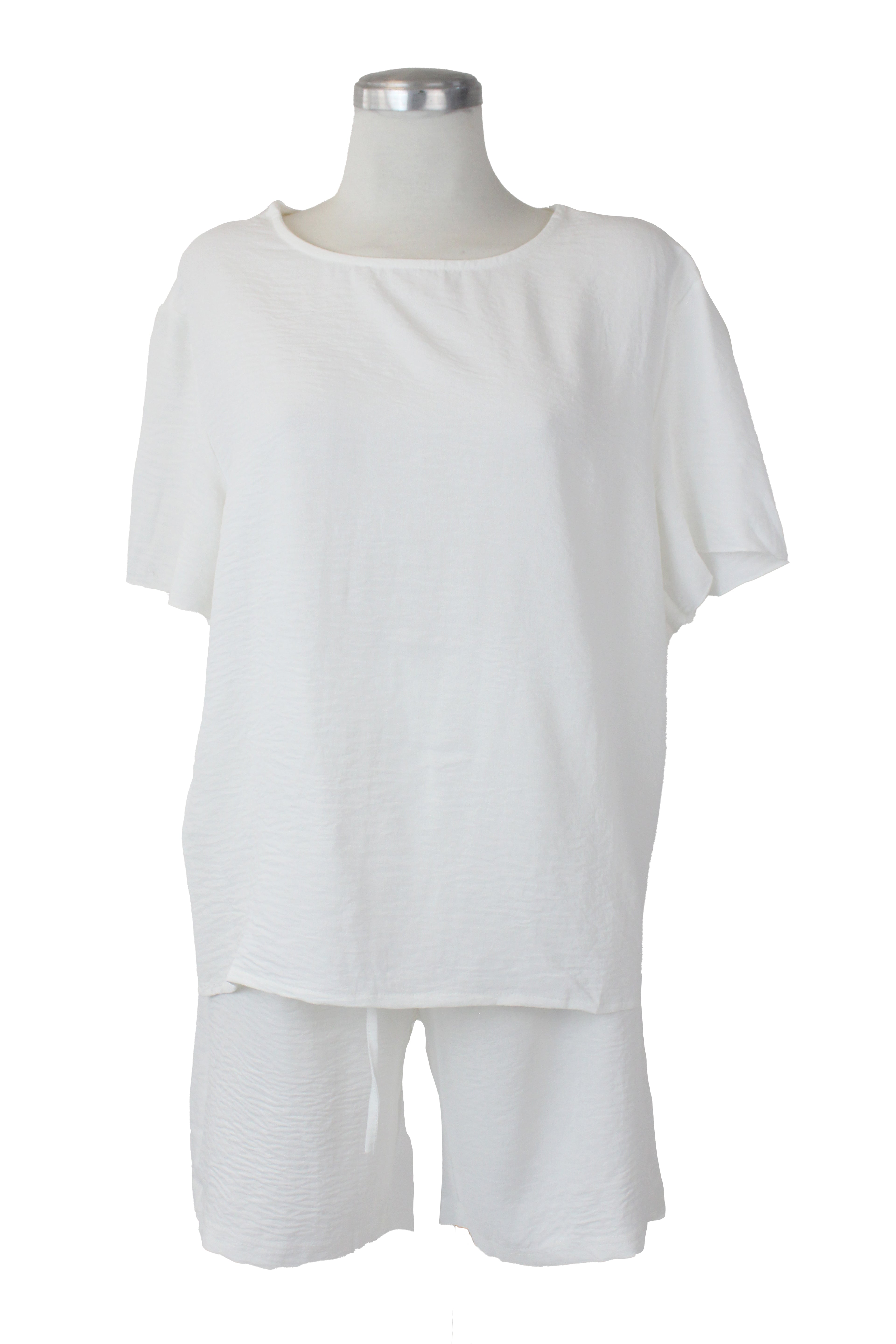 M5307 Conjunto Blusa y Short Liso