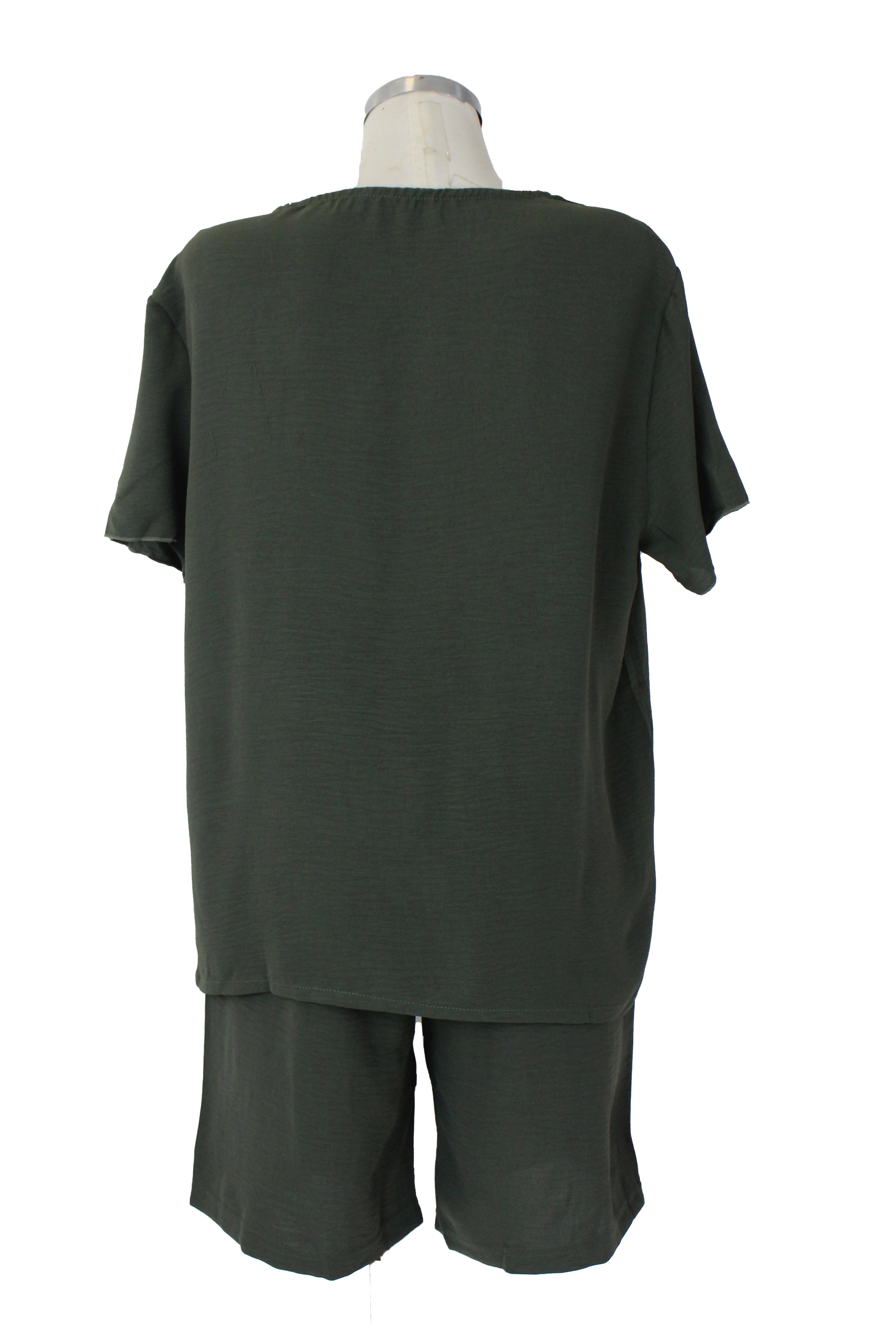 M5307 Conjunto Blusa y Short Liso