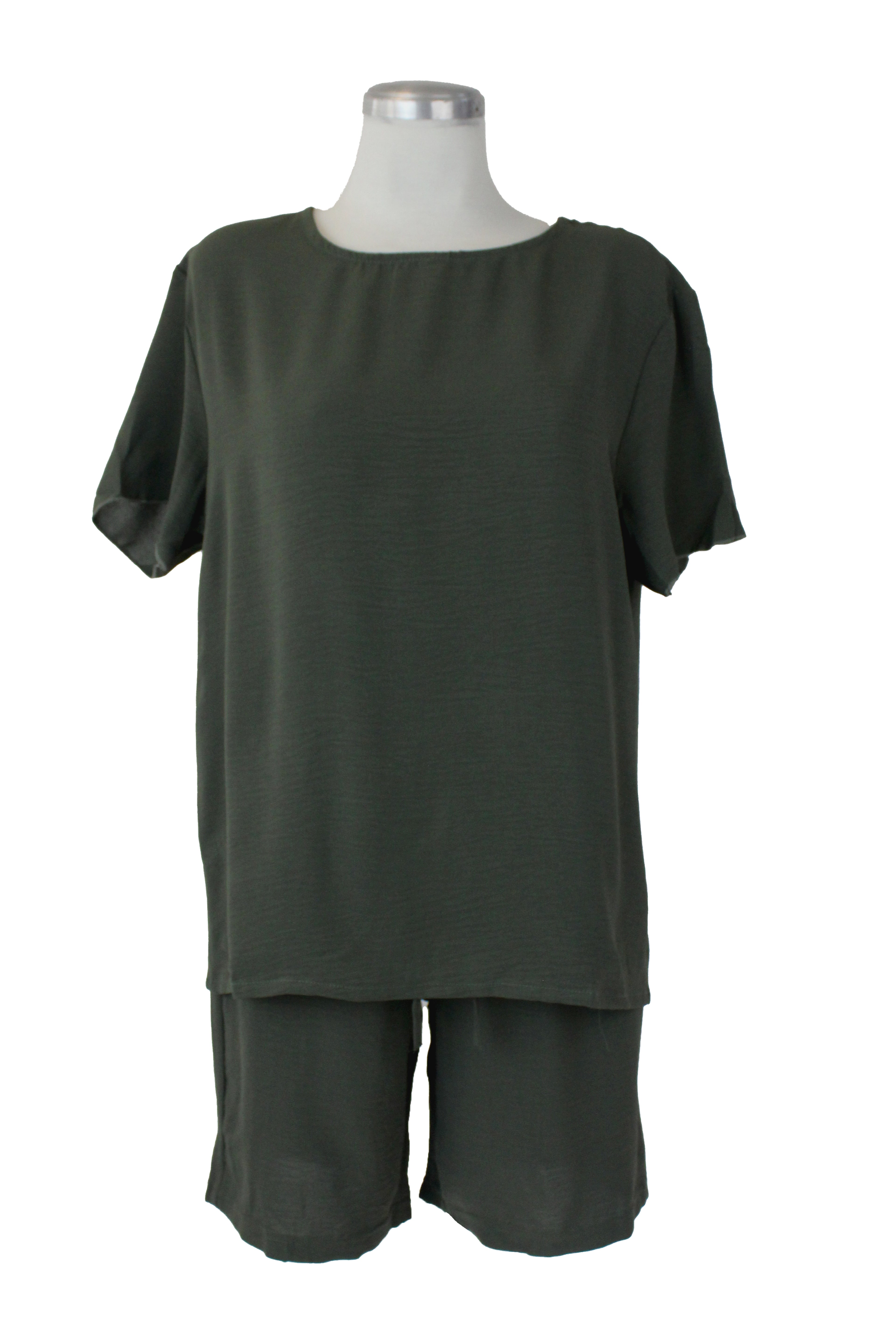 M5307 Conjunto Blusa y Short Liso