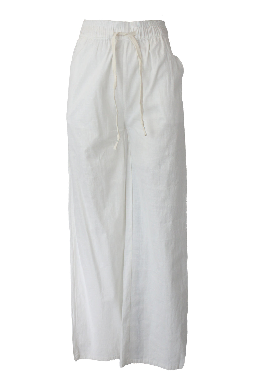 BQ1080-14 Pantalón Recto Lino con Elástico