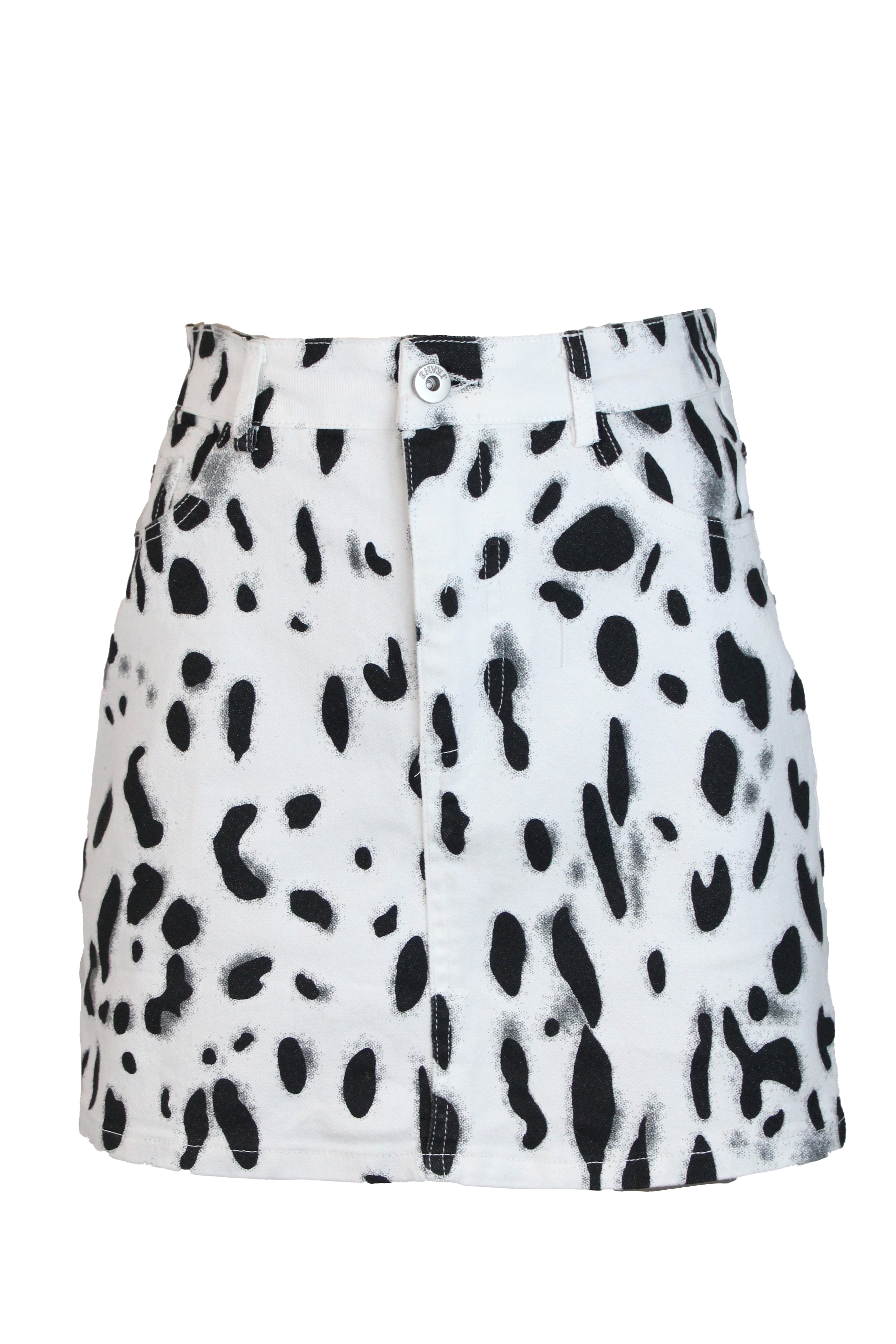 PS1014 Falda Corta Recta Diseño Animal Print