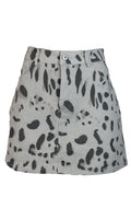PS1014 Falda Corta Recta Diseño Animal Print