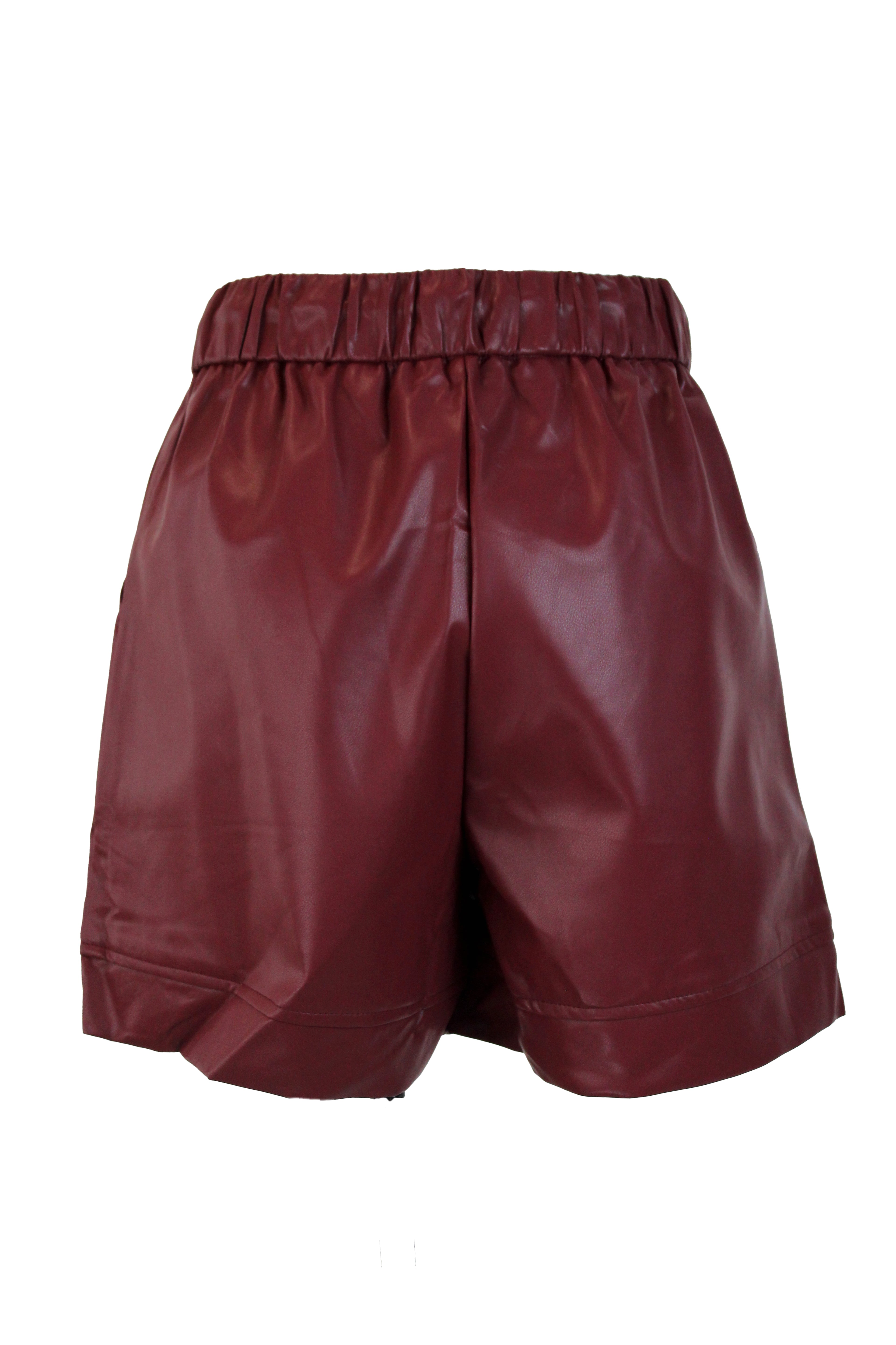 PS976 Short Vinipiel con Elástico y Ajustador