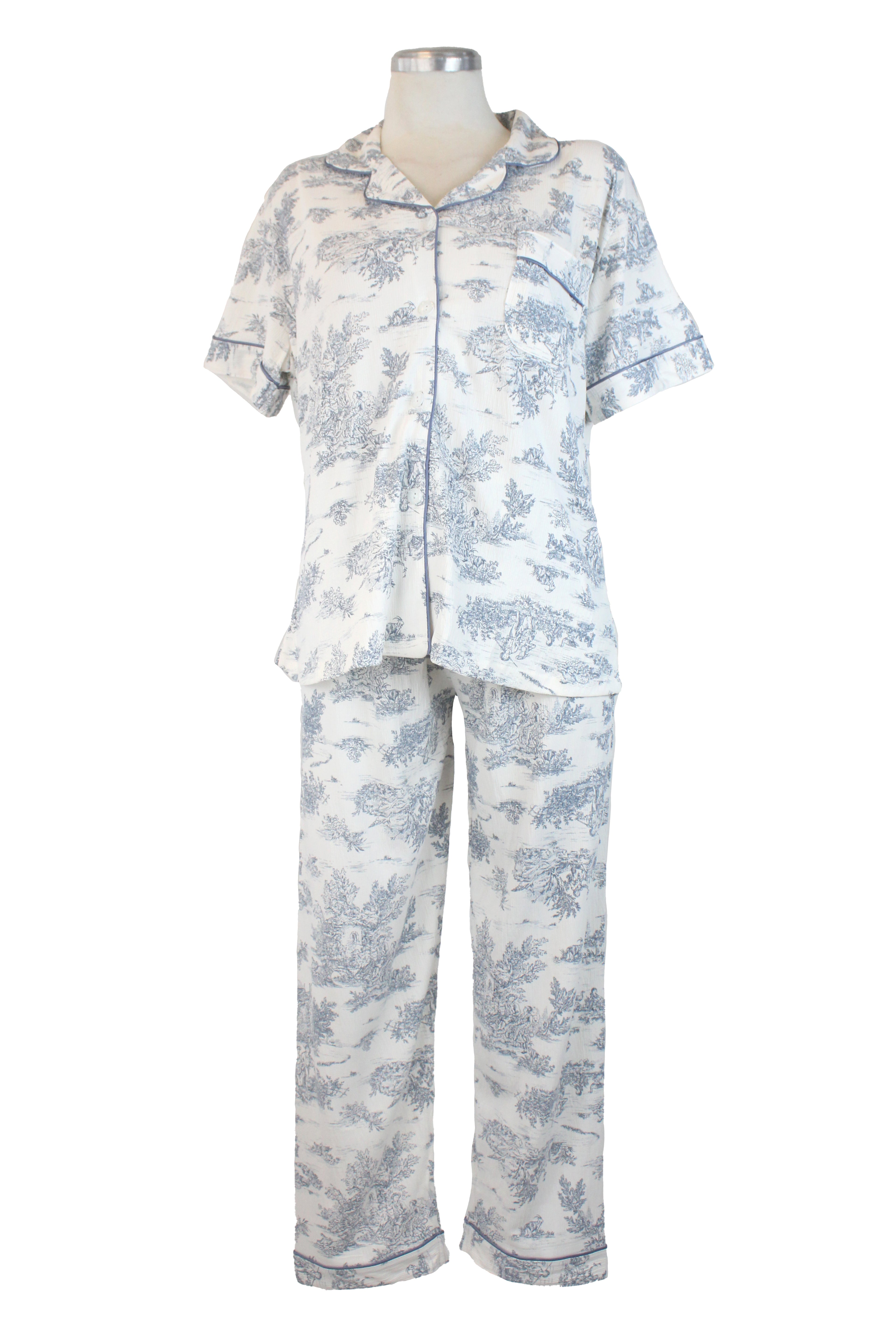 66047 Pijamada Camisa y Pantalón Diseño Jardin