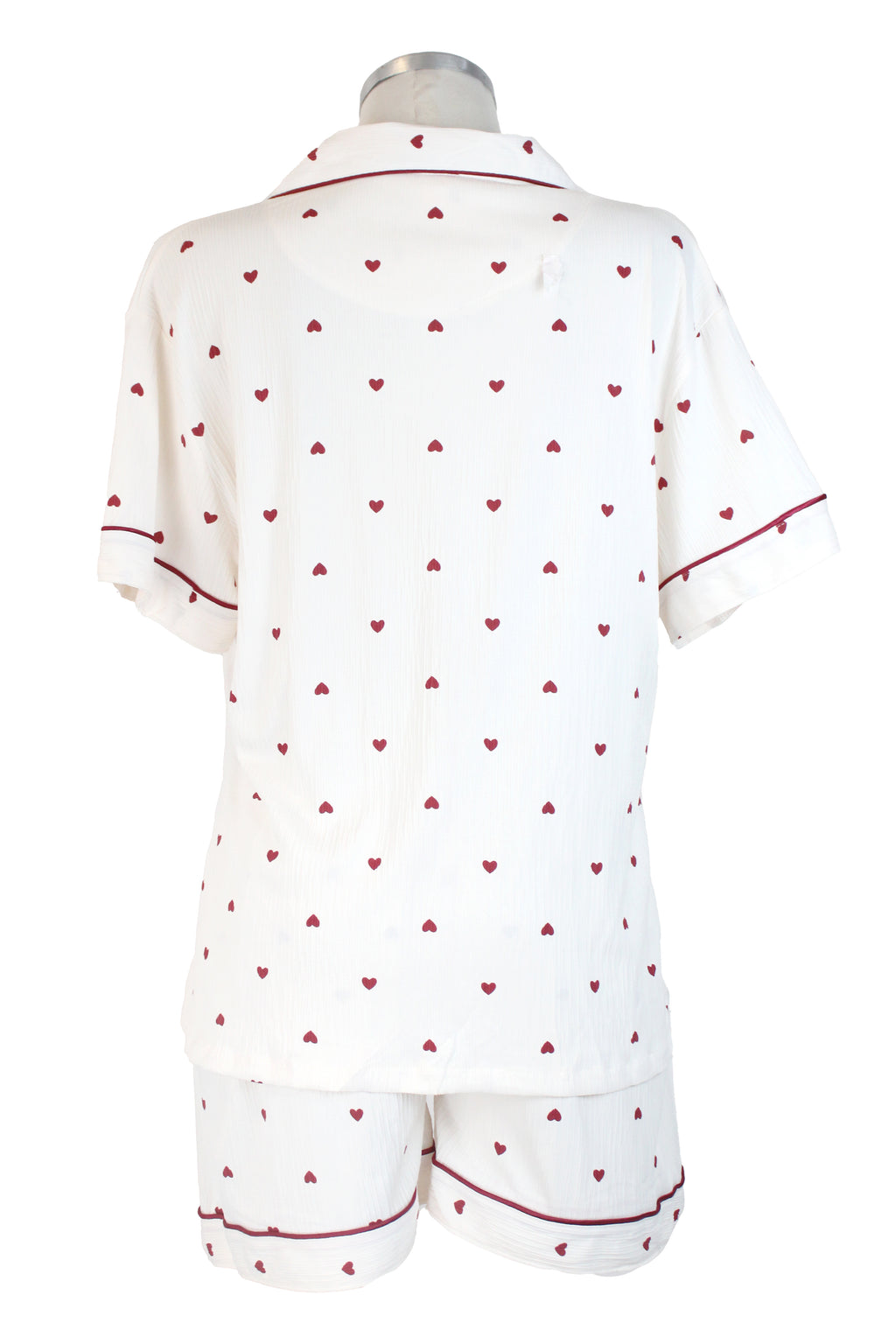 66056 Pijamada Camisa y Short Diseño Corazones