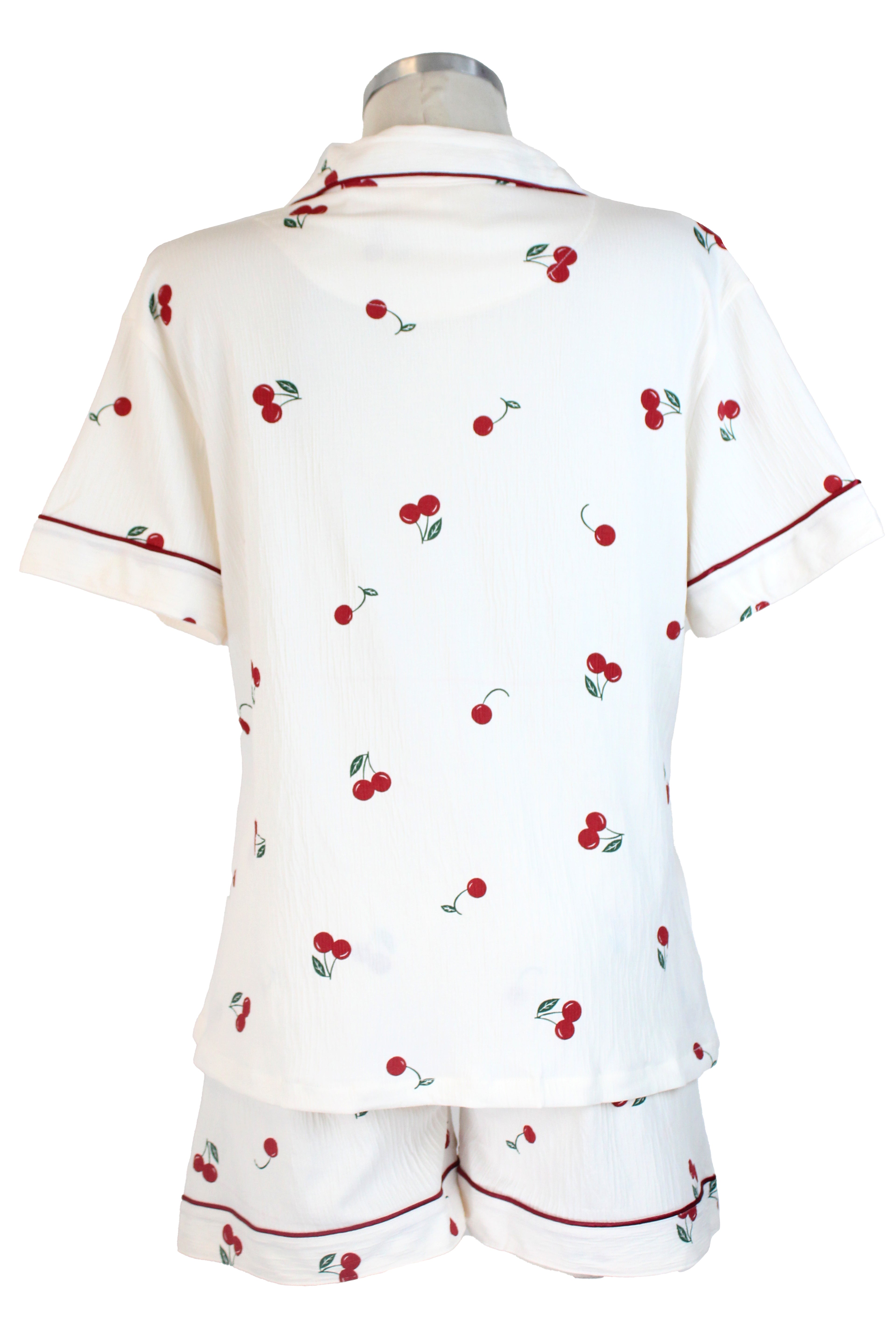 66053 Pijamada Camisa y Short Diseño Cerezas