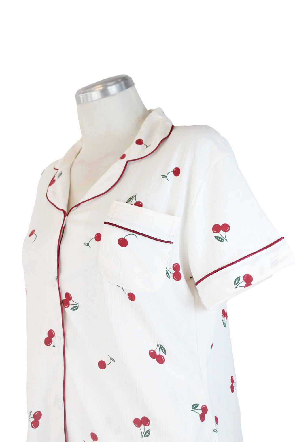 66053 Pijamada Camisa y Short Diseño Cerezas