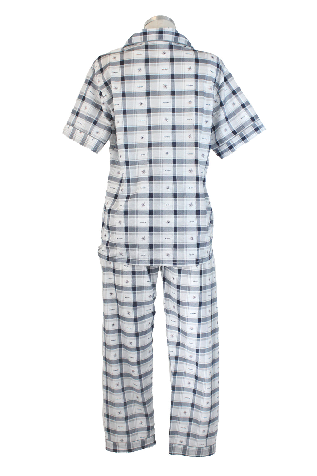 88011 Pijamada Camisa y Pantalón Diseño Cuadros Fashion