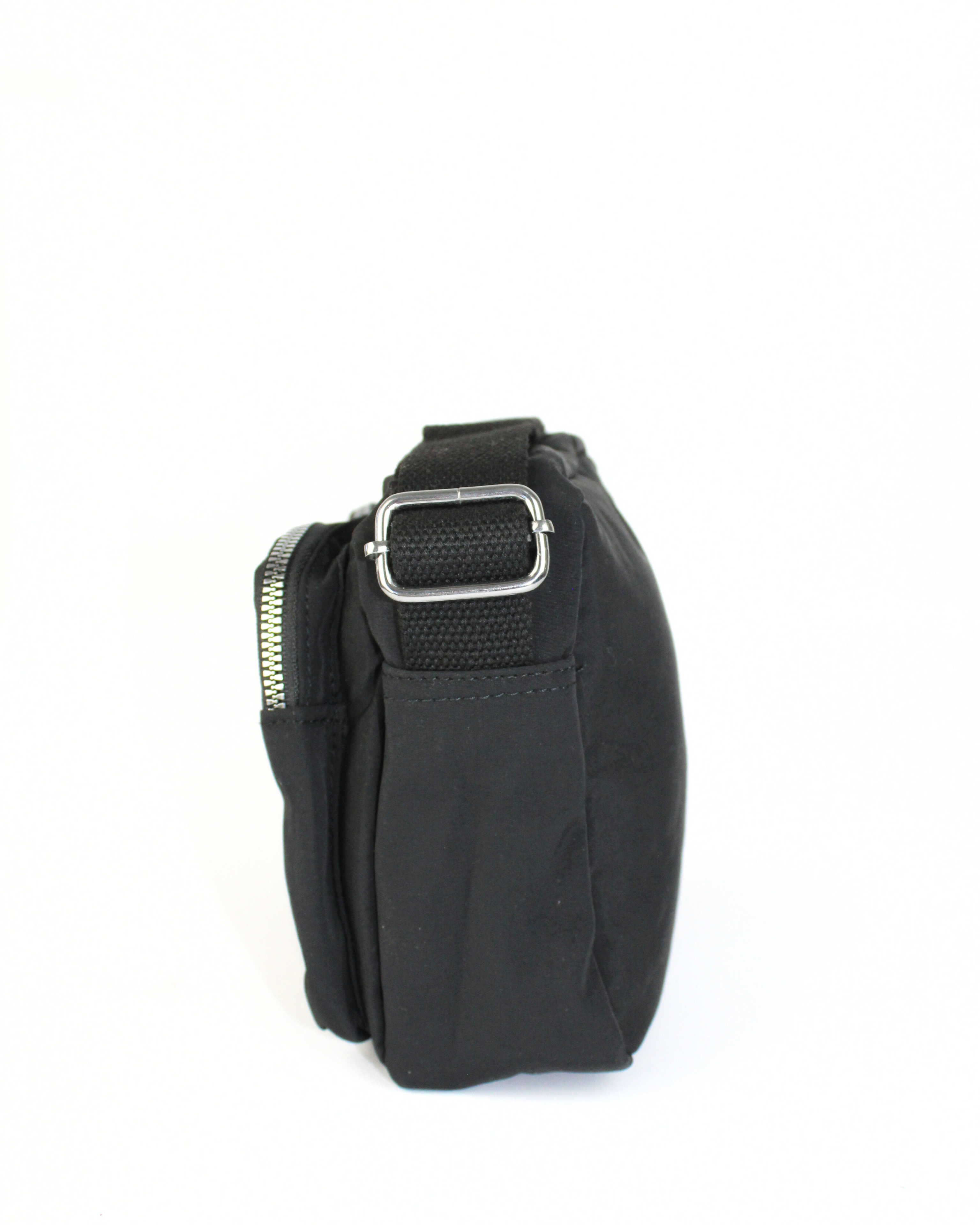 ROSSI5001 Bolso Pequeño Triple Zipper Plata