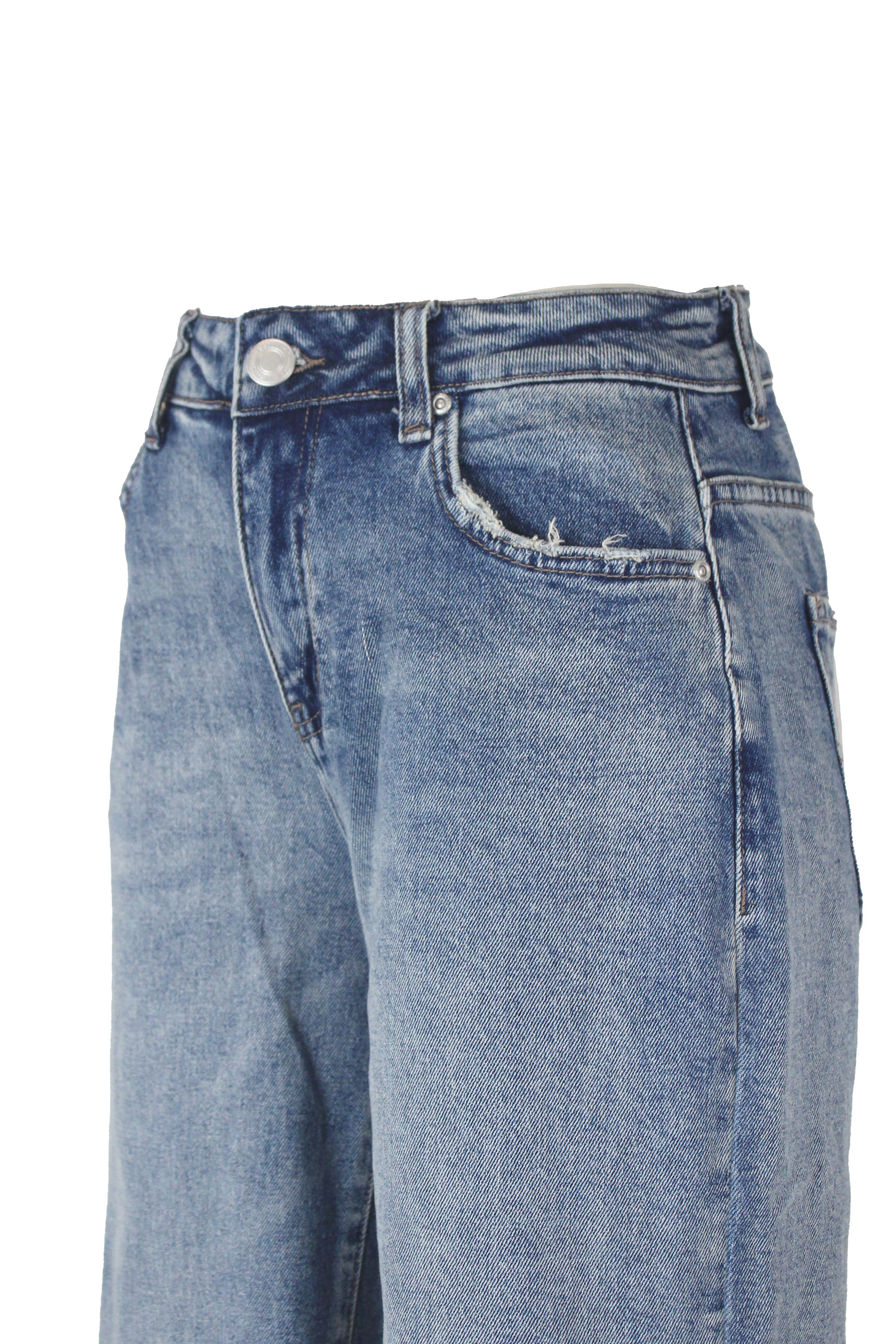 ES-2427 Pantalón de Mezclilla Pierna Ancha