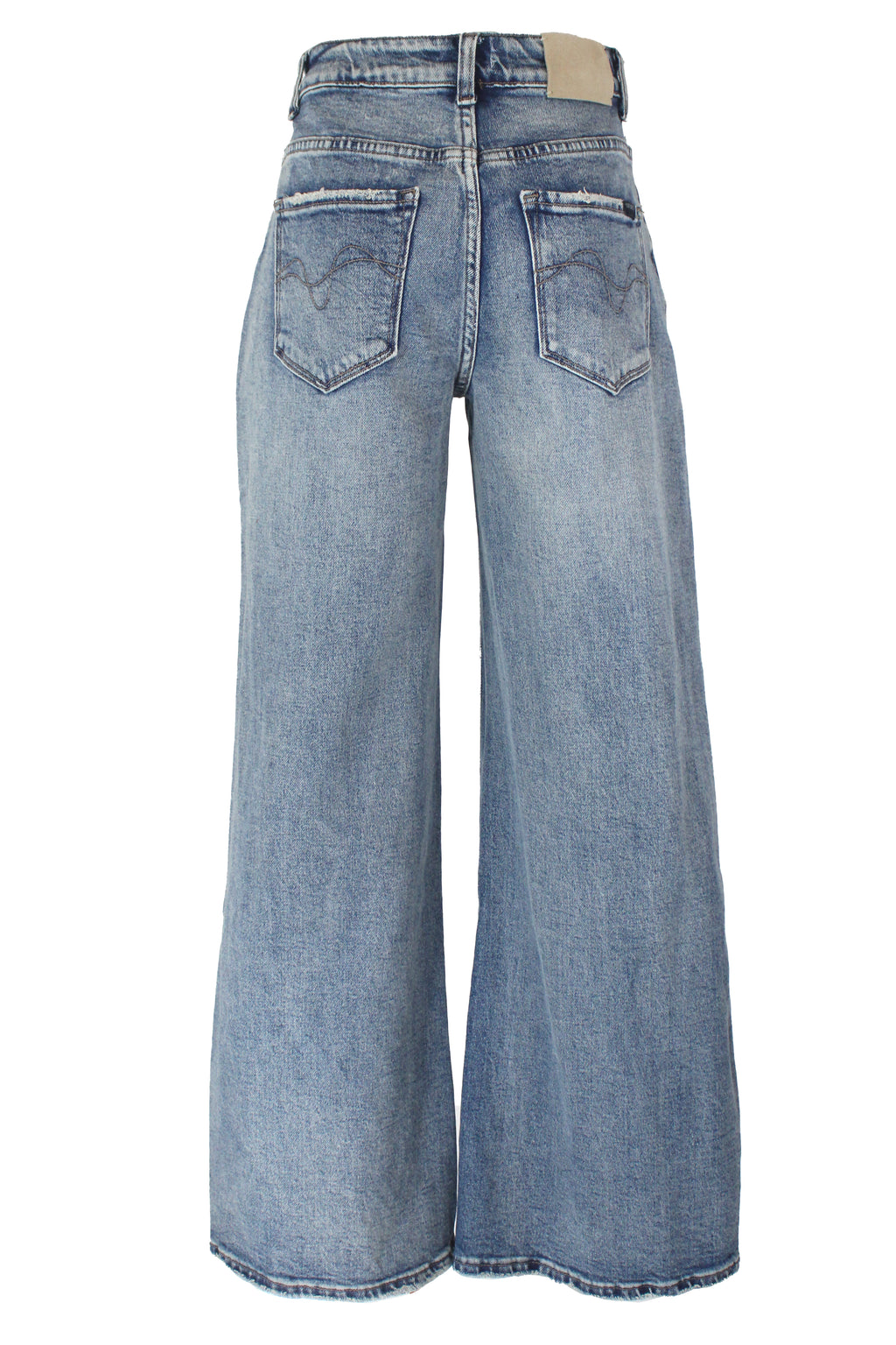 ES-2427 Pantalón de Mezclilla Pierna Ancha