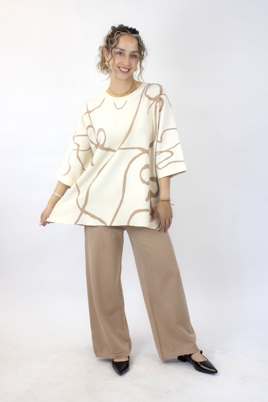 JSY802 Conjunto Suéter Diseño Moños