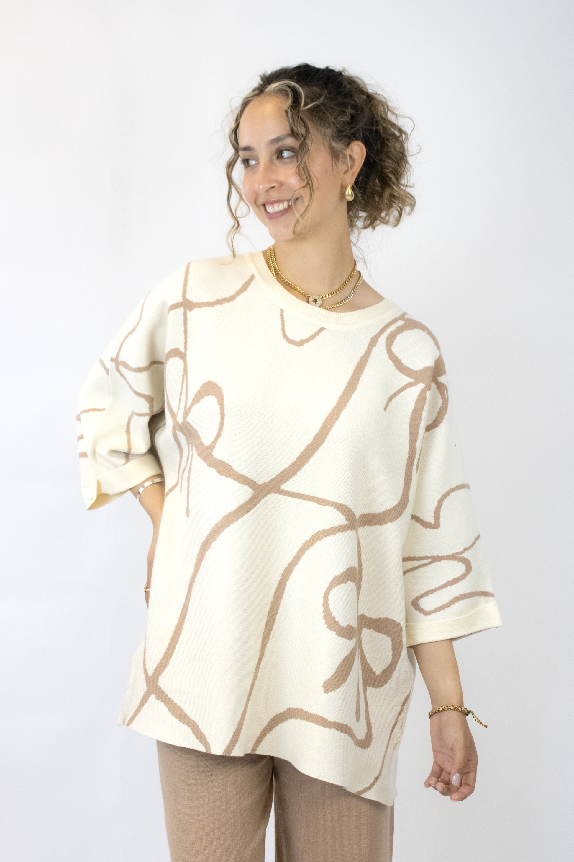 JSY802 Conjunto Suéter Diseño Moños