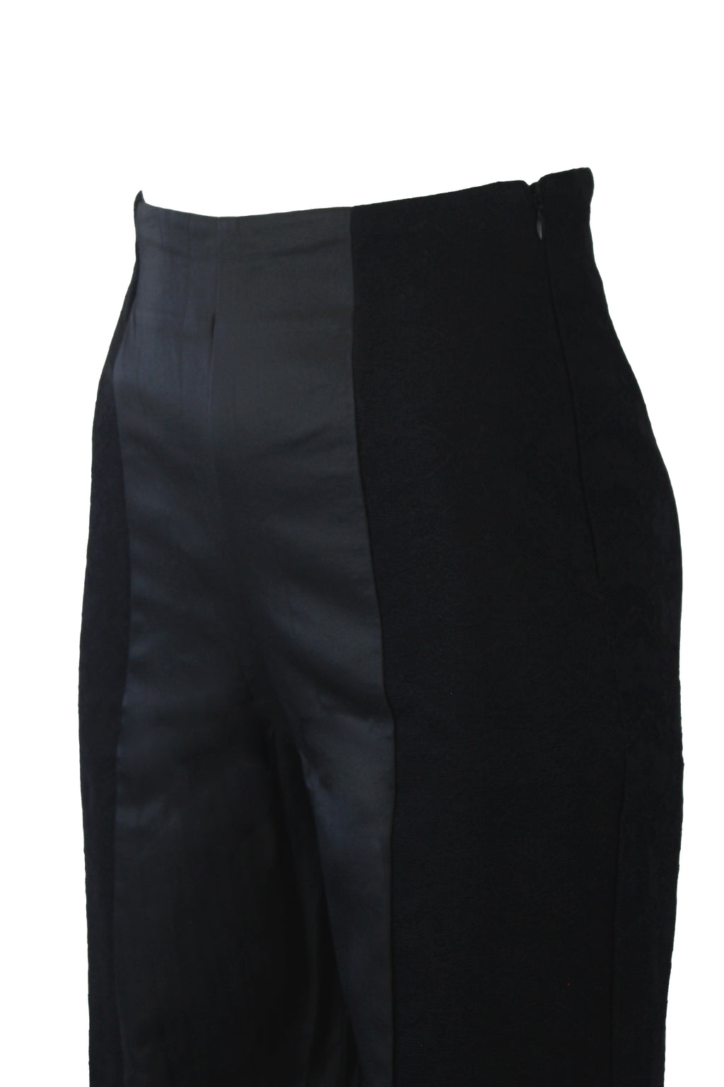 PS25889 Pantalón Mitad Vinipiel Mitad Bordado