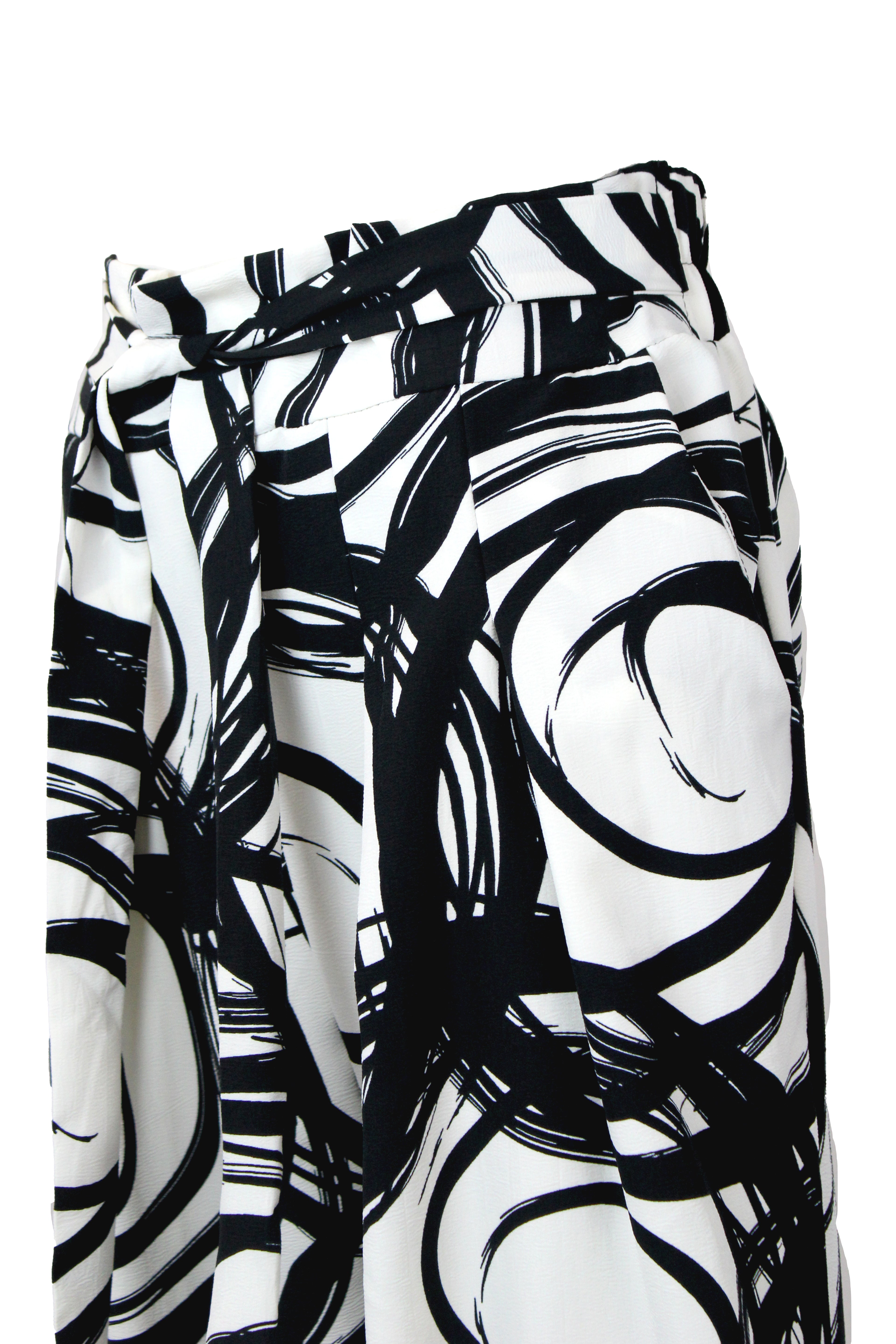 1PPE Pantalón Pinza Estampado con Lazo