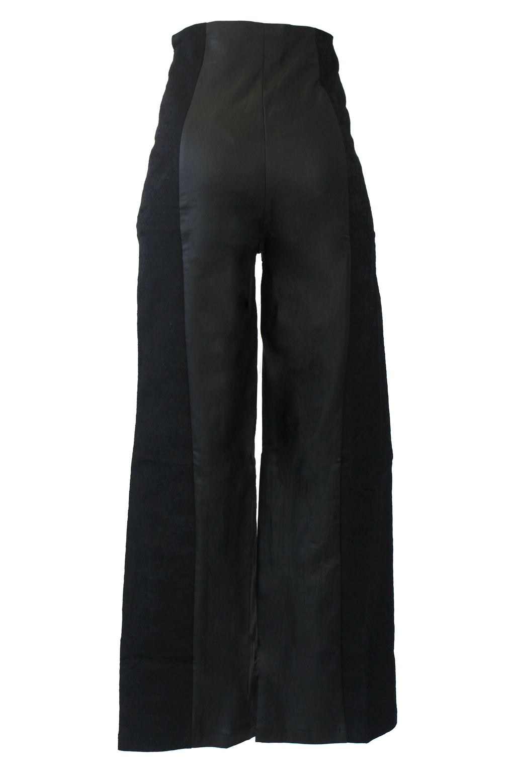 PS25889 Pantalón Mitad Vinipiel Mitad Bordado