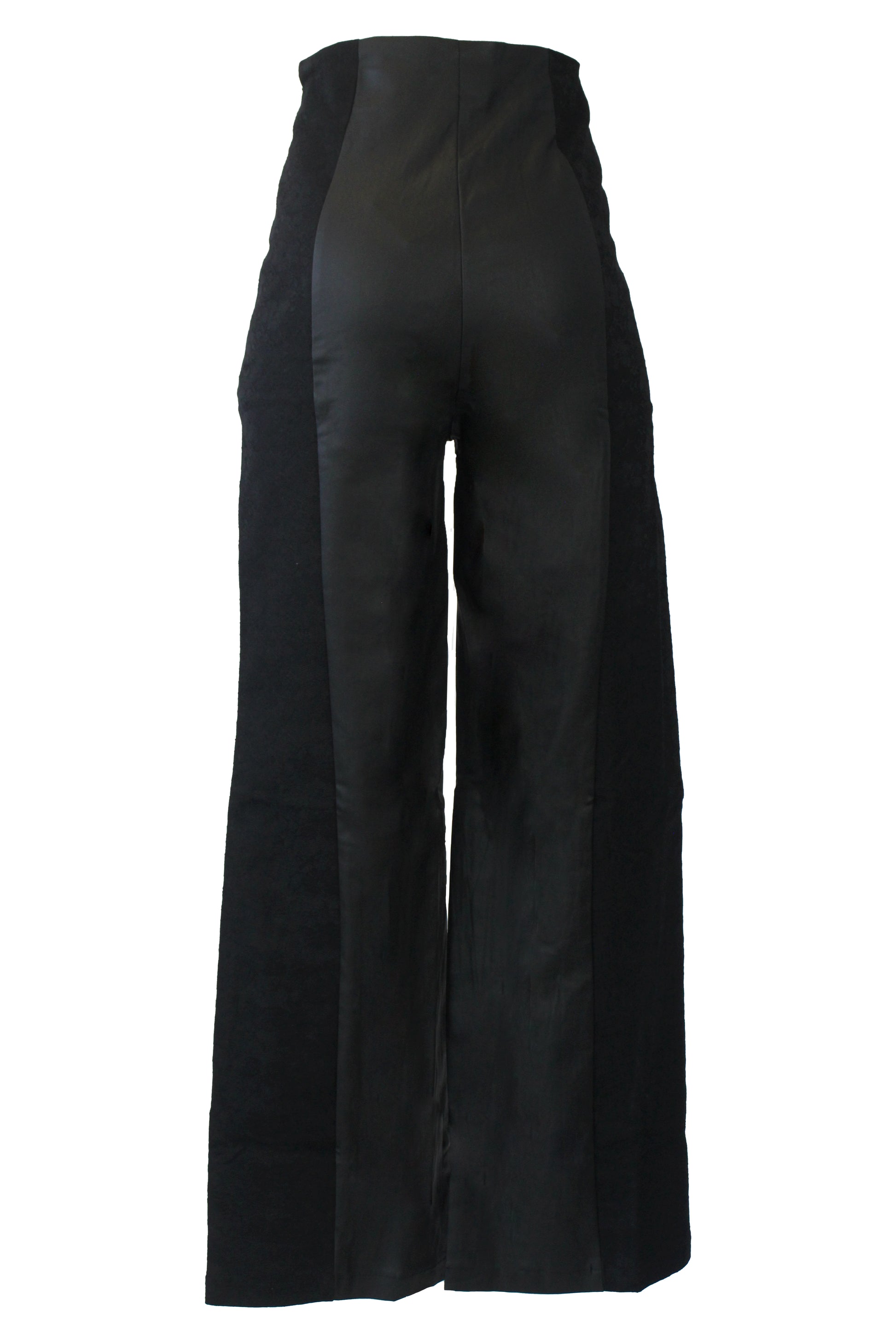 PS25889 Pantalón Mitad Vinipiel Mitad Bordado