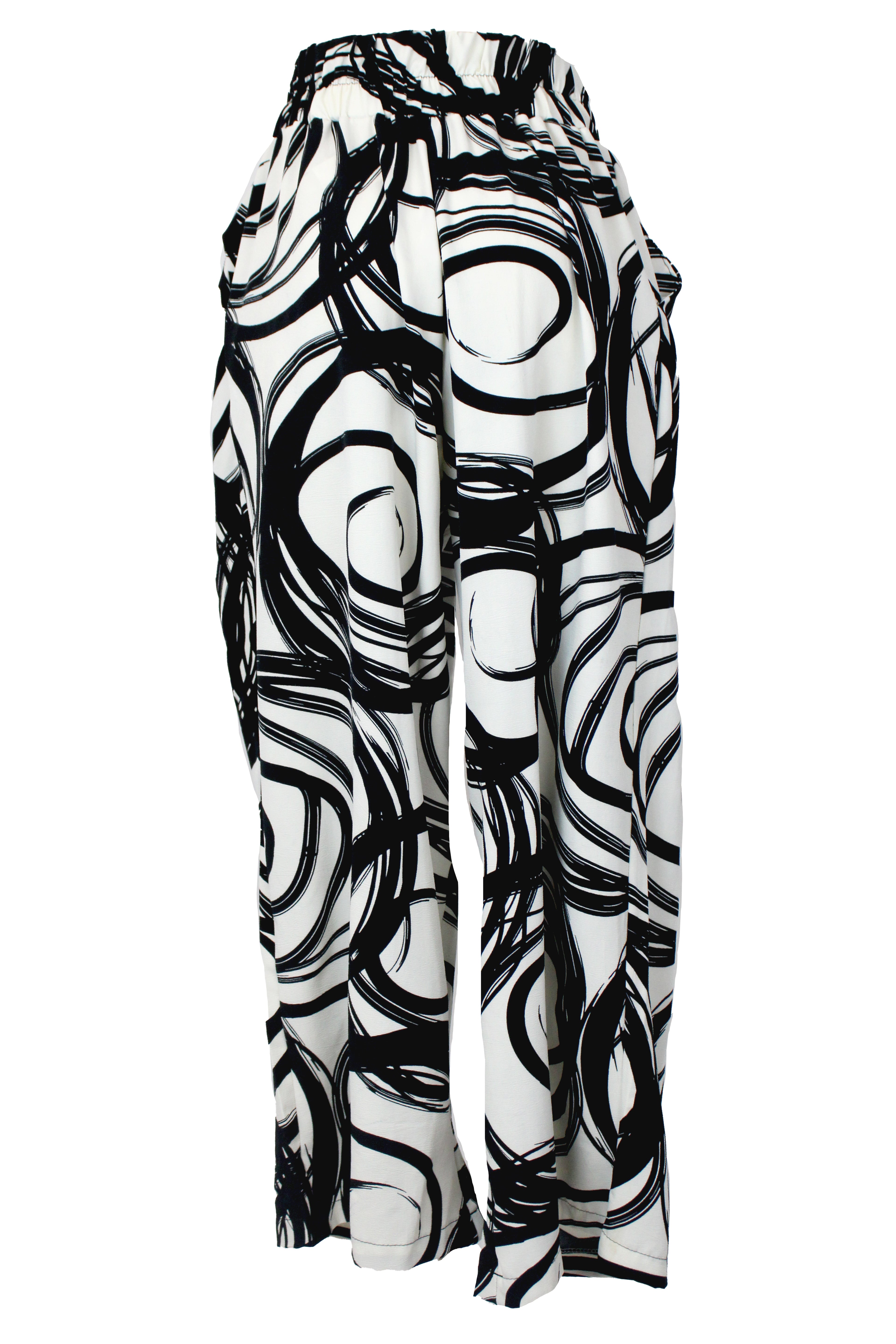 1PPE Pantalón Pinza Estampado con Lazo