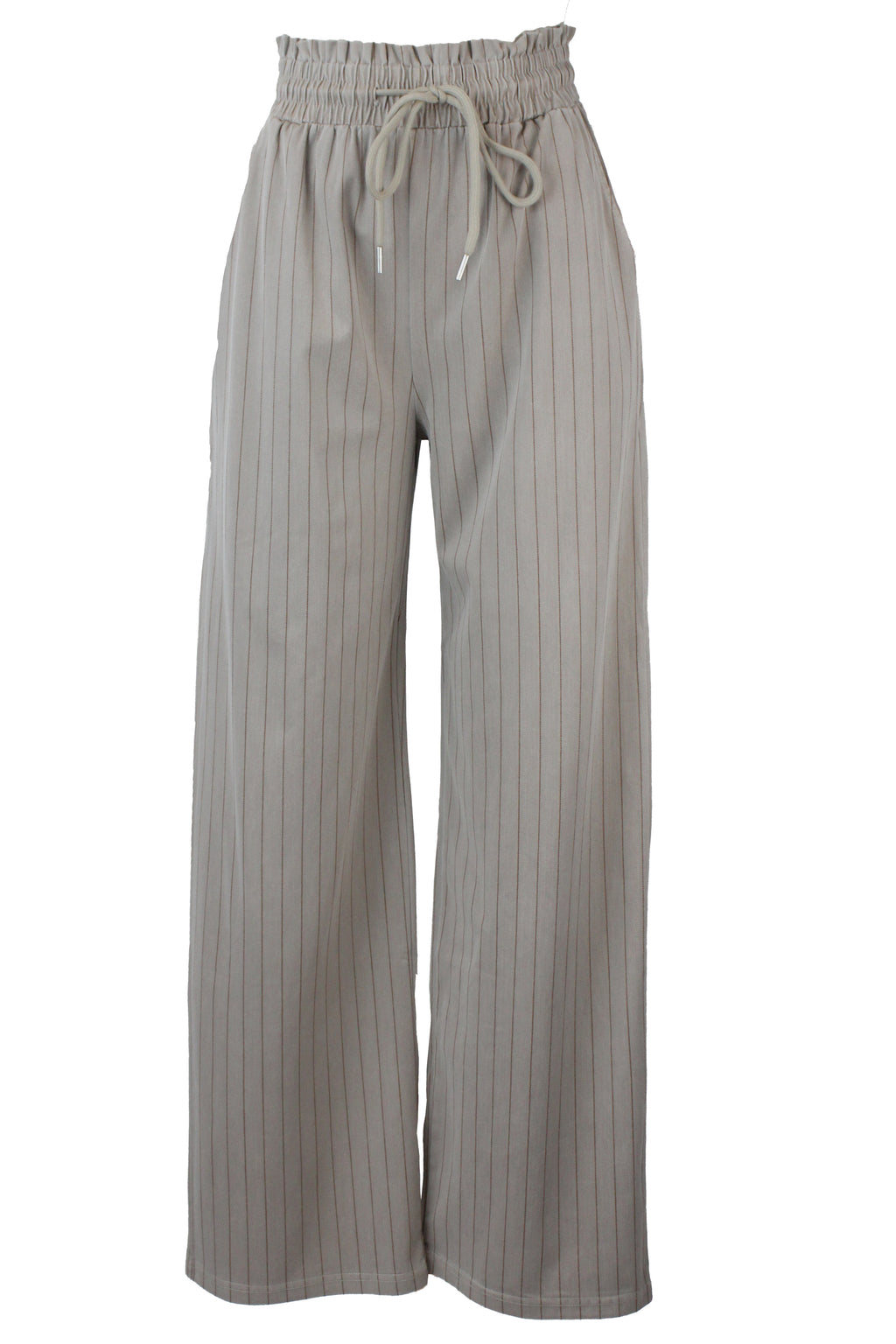 ZH-1657 Pantalón Ancho Diseño Líneas Olan Superior