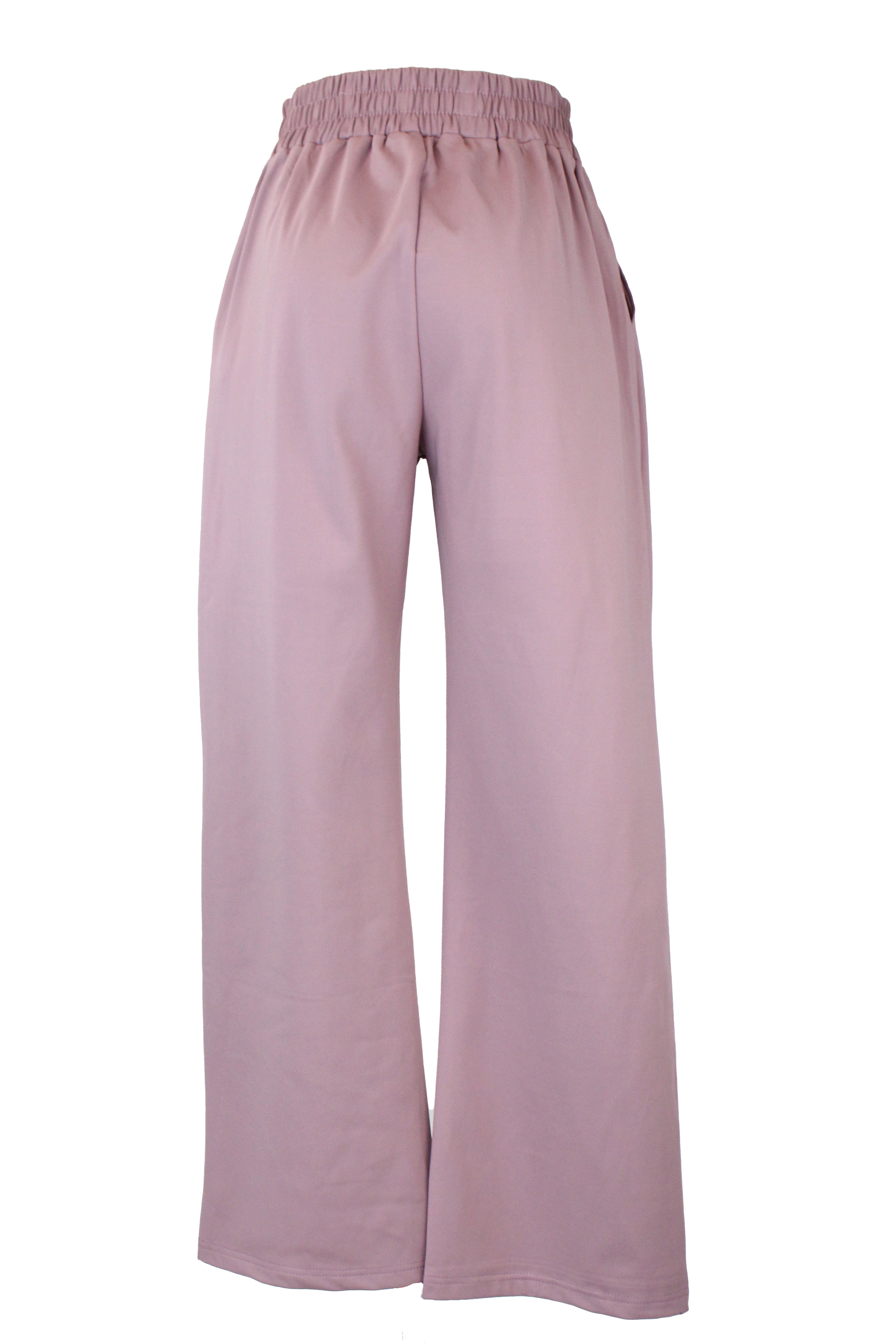 ZH-1786 Pantalon Recto con Pretina y Elastico Dos Botones Madera