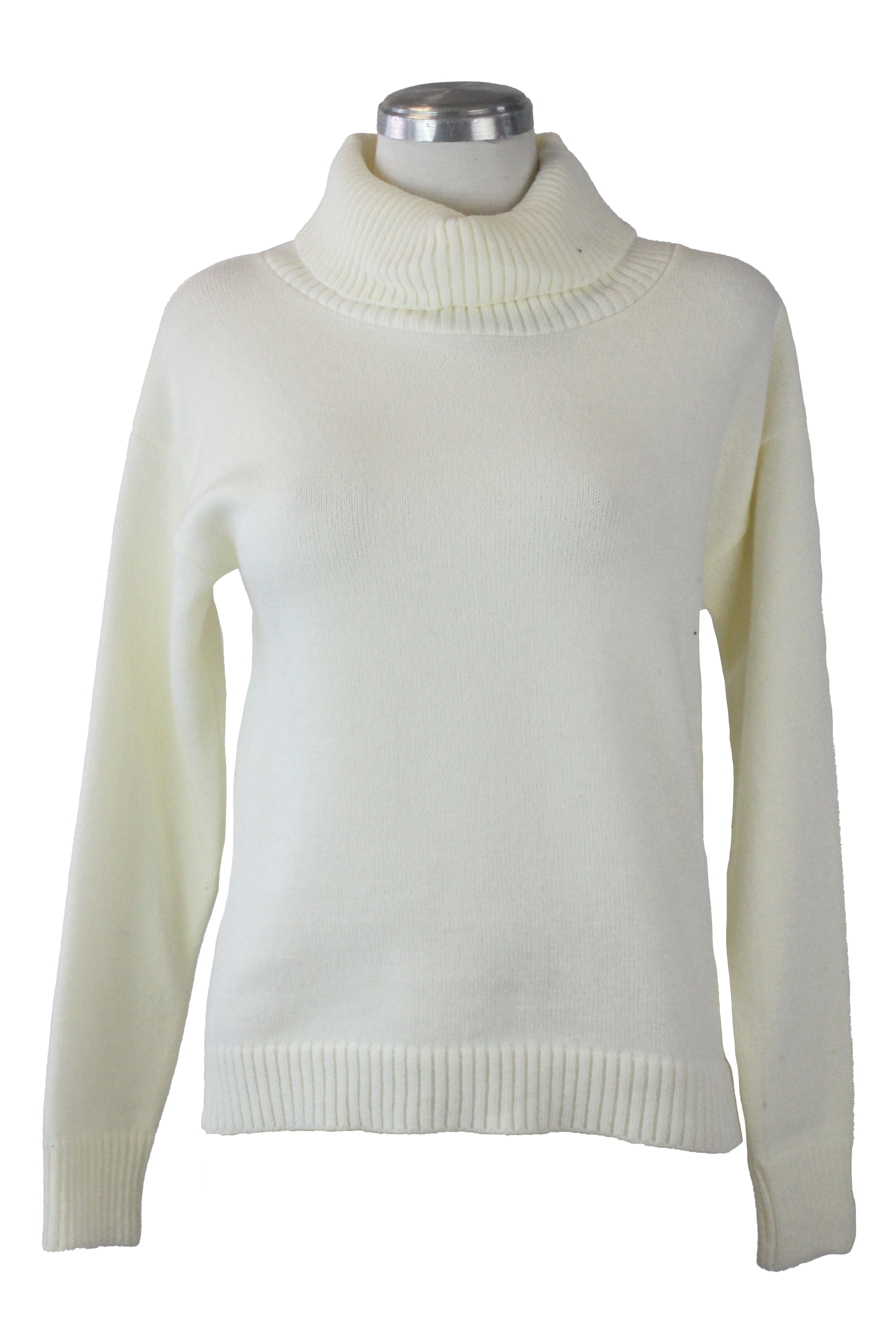 ST091 Suéter Tejido Liso Cuello de Tortuga