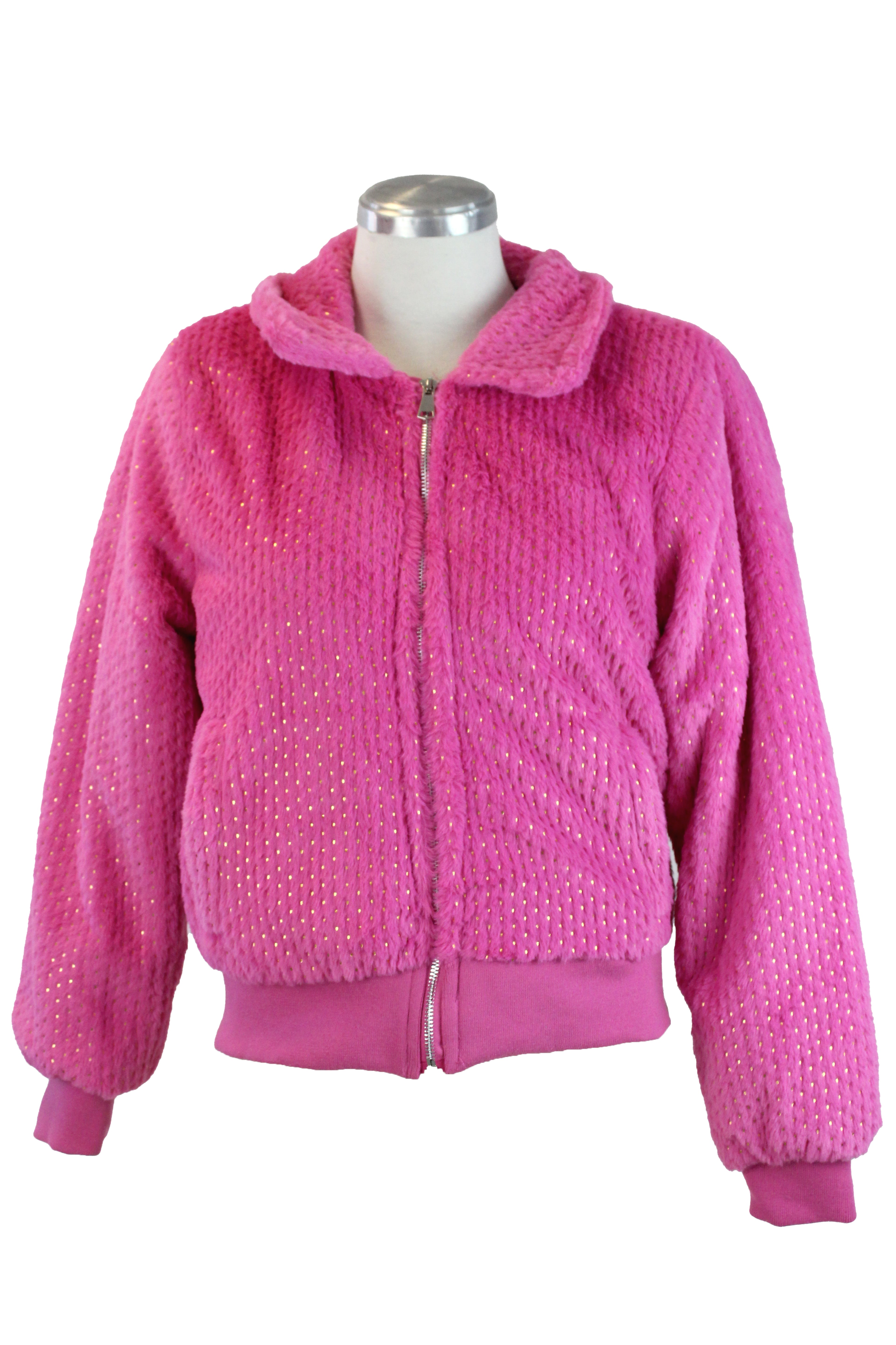 MXT24158F Chamarra Afelpada con Brillos