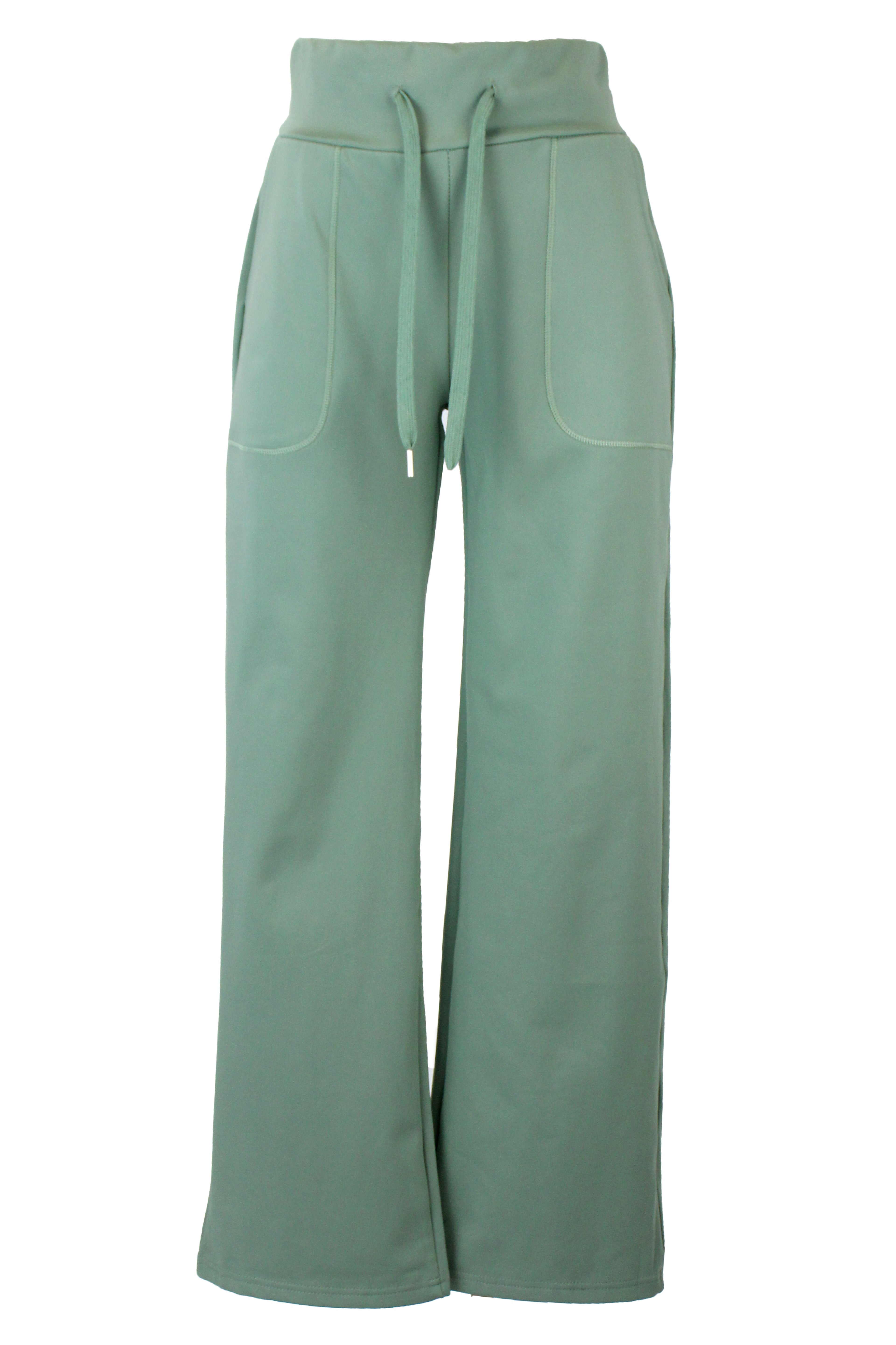 ZH-1789 Pantalonera Recta Elástico Ancho Bolsa Larga