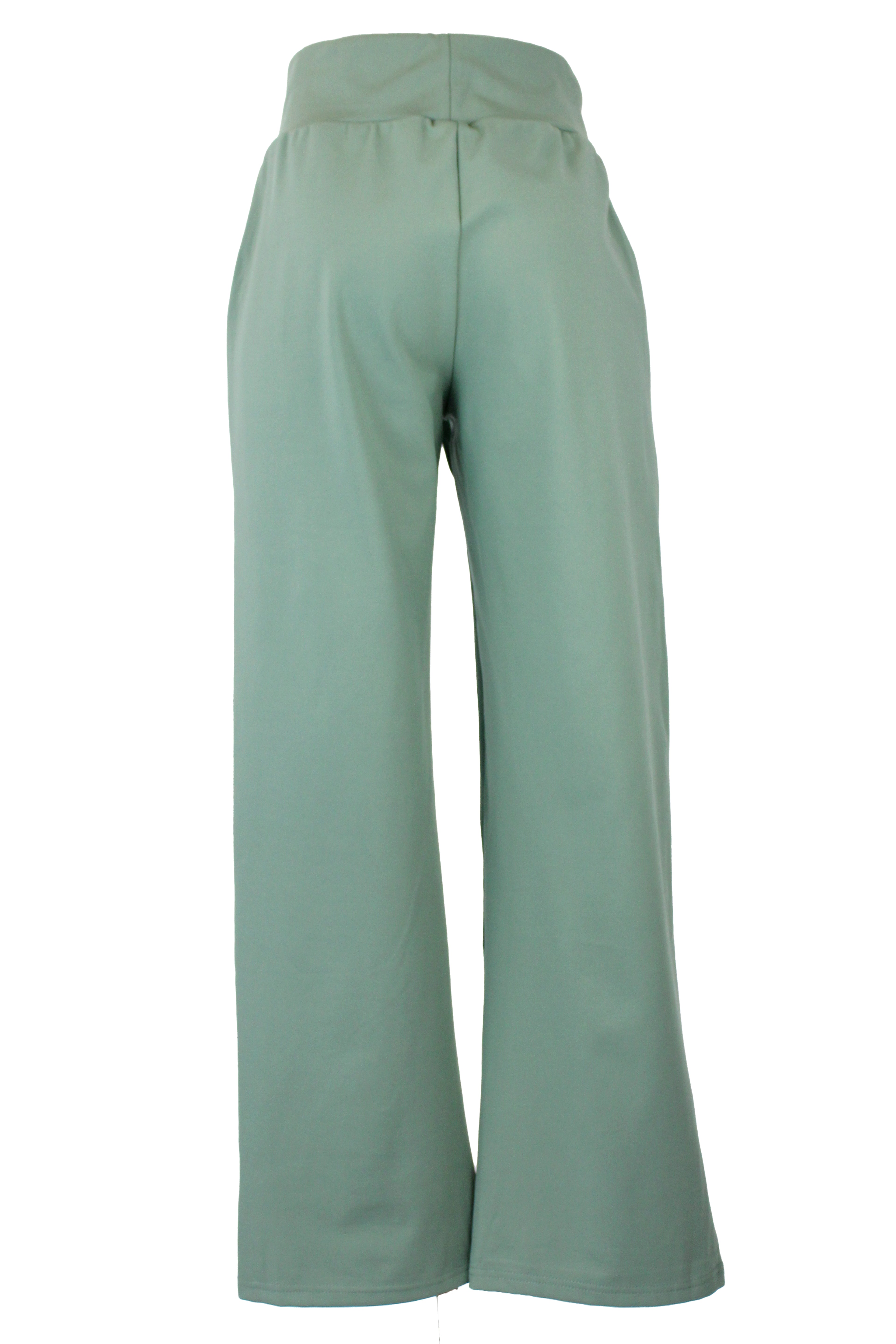 ZH-1789 Pantalonera Recta Elástico Ancho Bolsa Larga