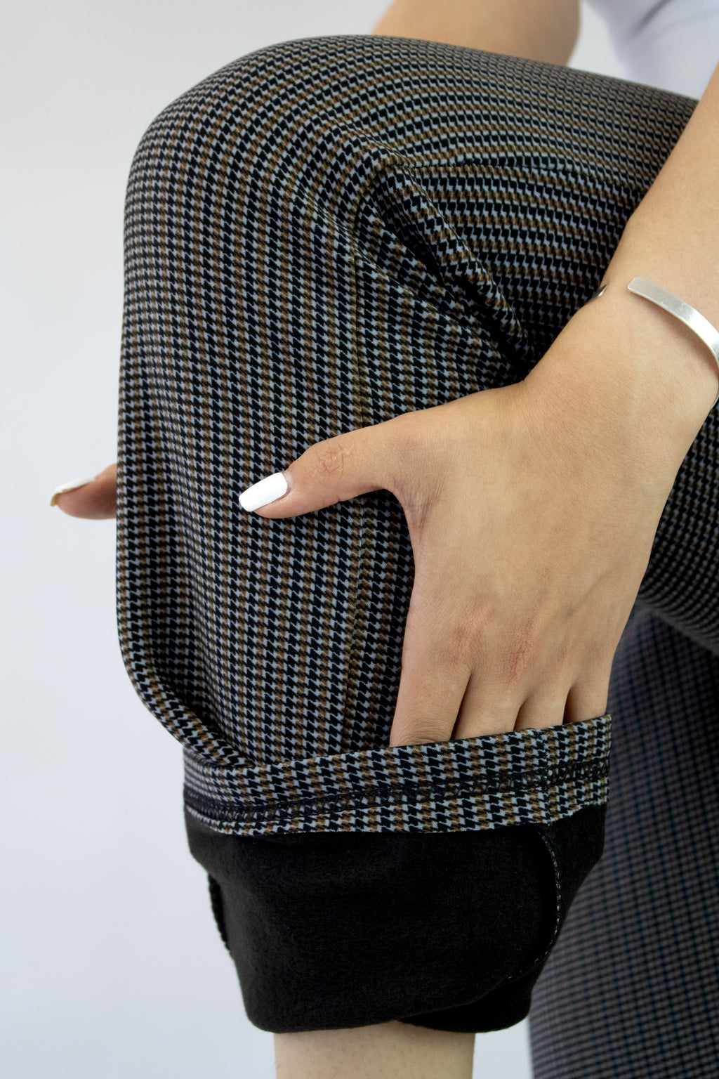 JW3159 Pantalón a Cuadros Con Elástico Superior