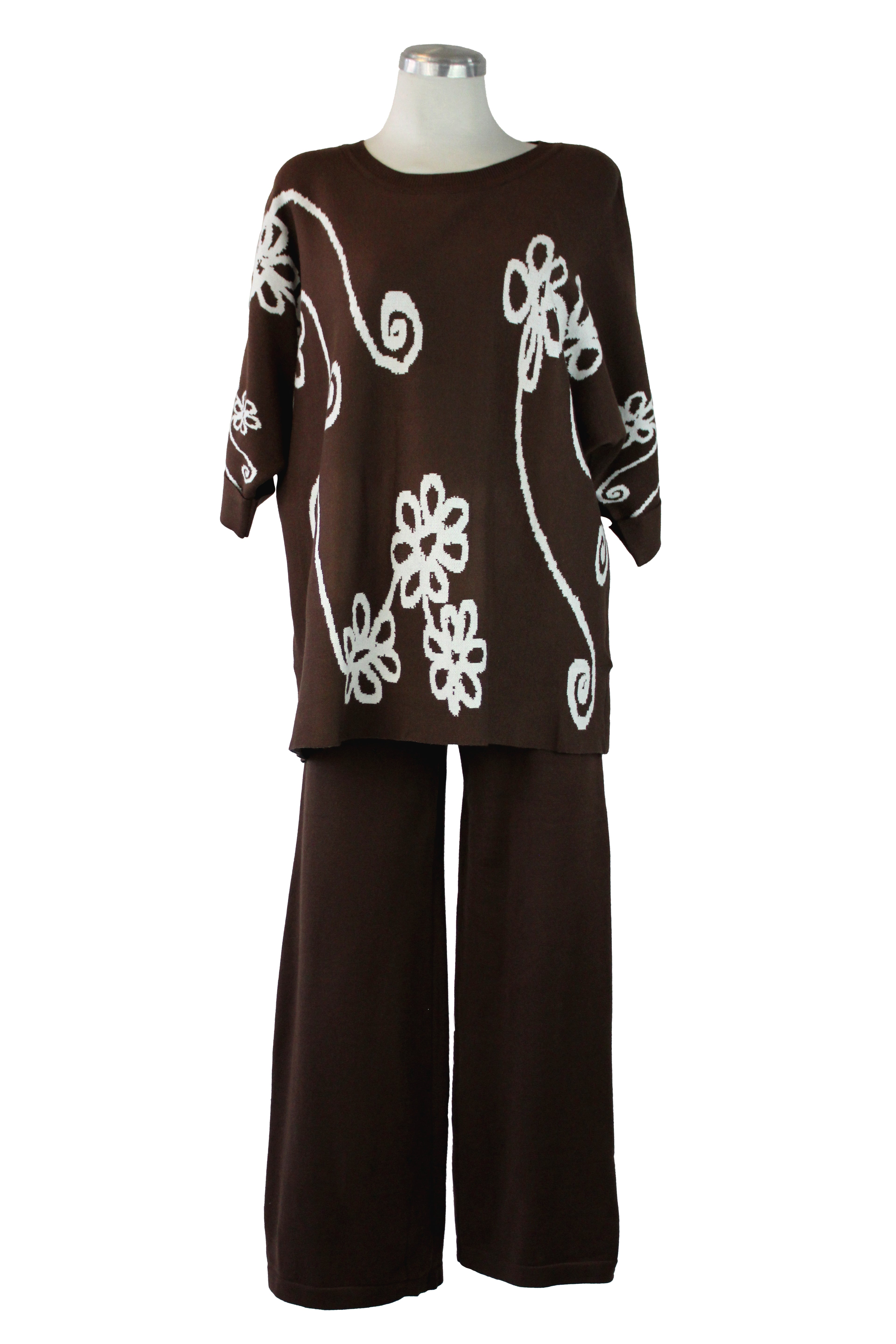 JSY804 Conjunto Suéter Diseño Flores