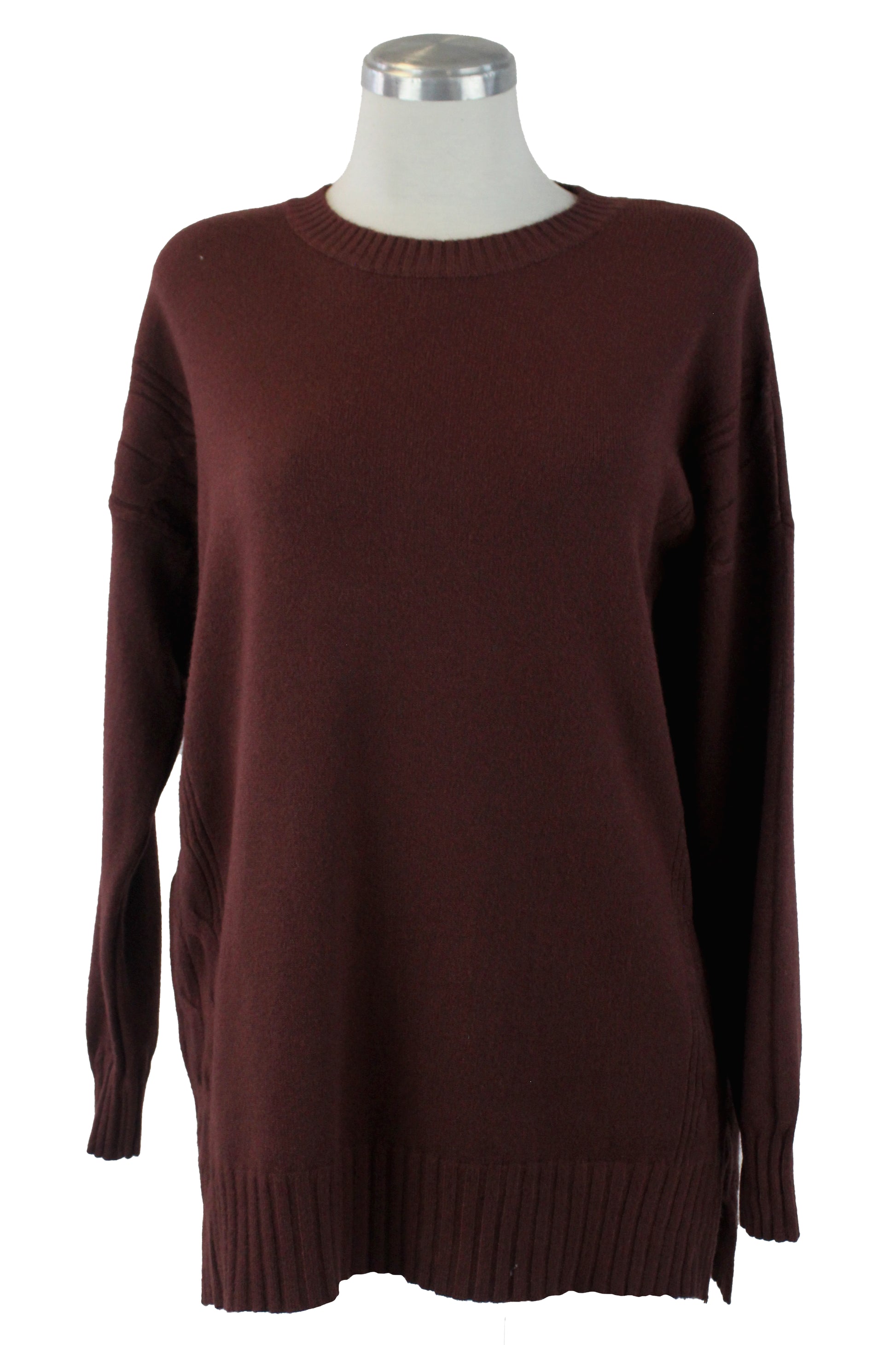 3238 Suéter Tejido y Doble Trenza a los Costados