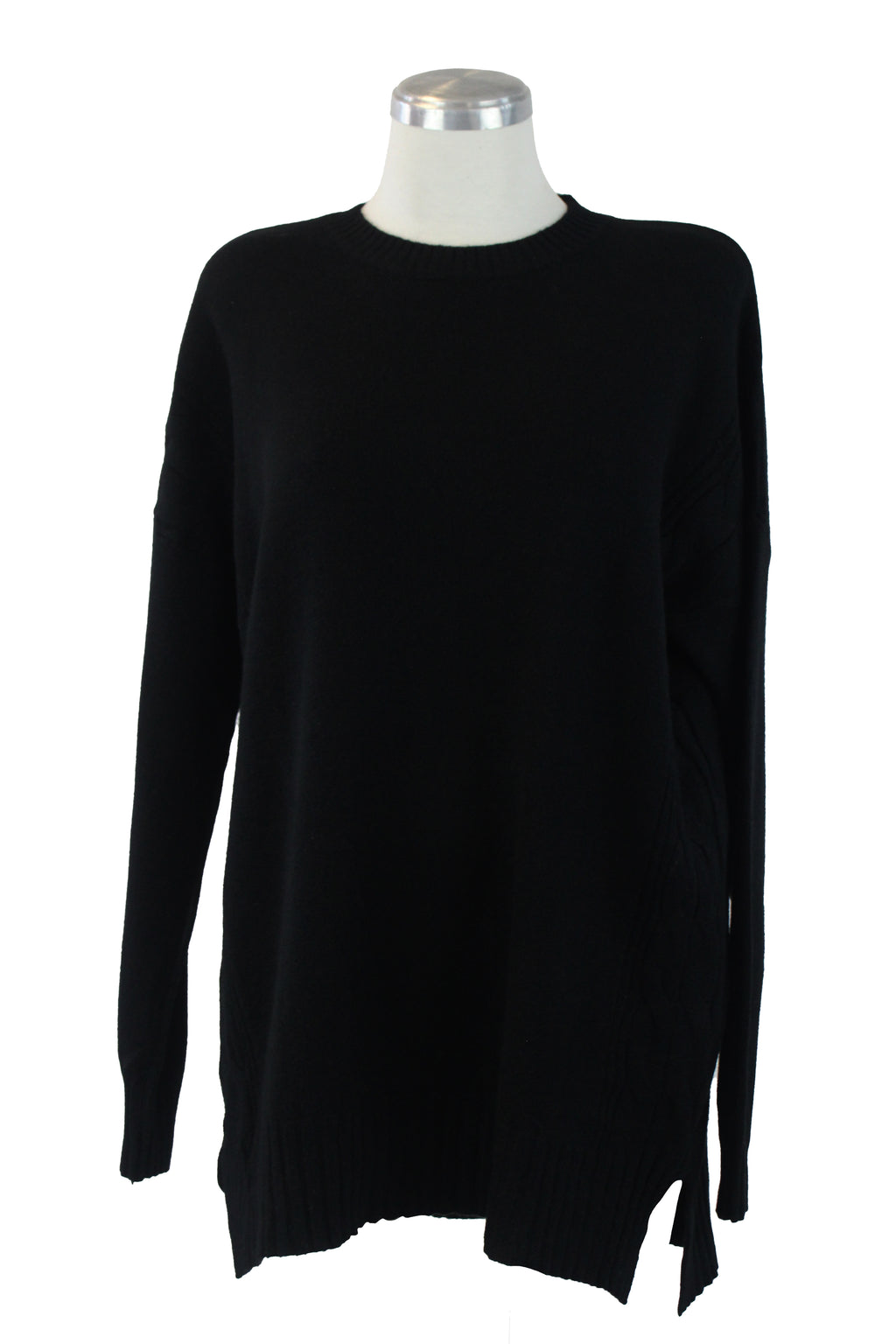 3238 Suéter Tejido y Doble Trenza a los Costados