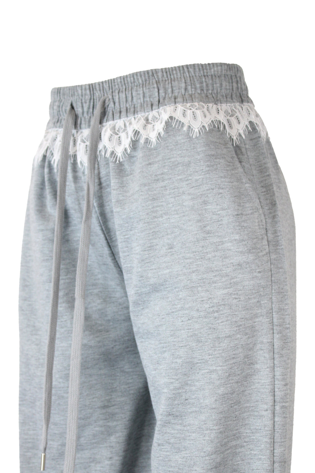 ZH-1675 Pantalonera Recta con Encaje Superior