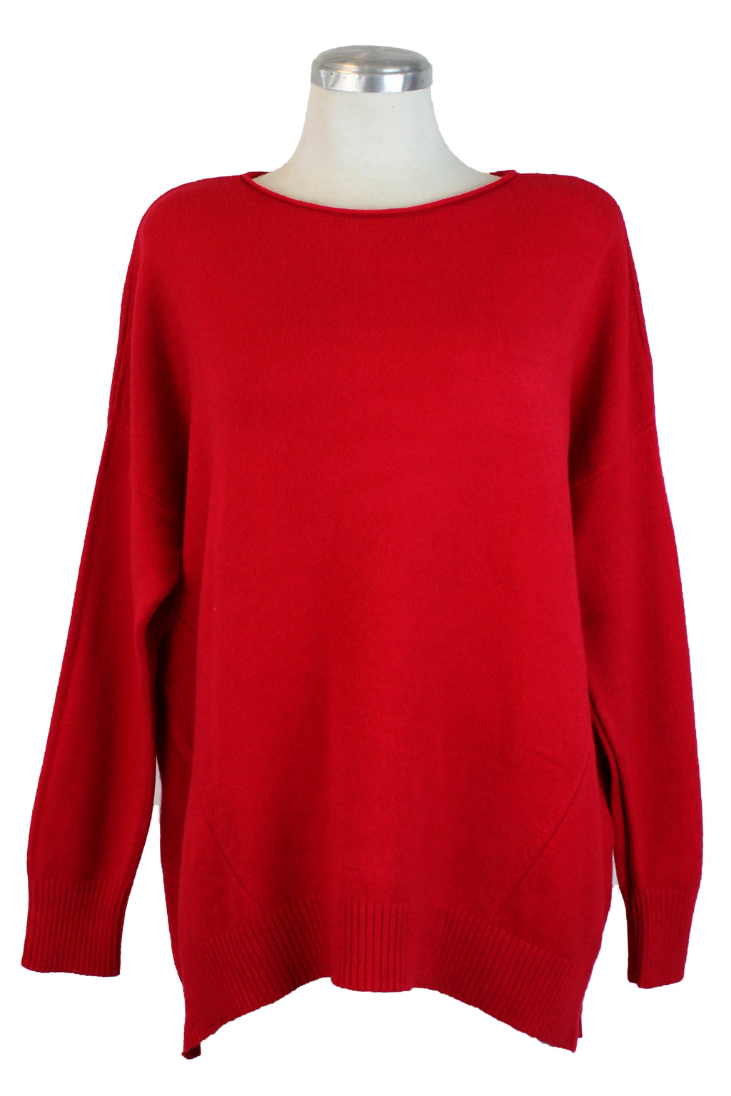 OJ-2746M Maxi Suéter Diseño Líneas Inferiores