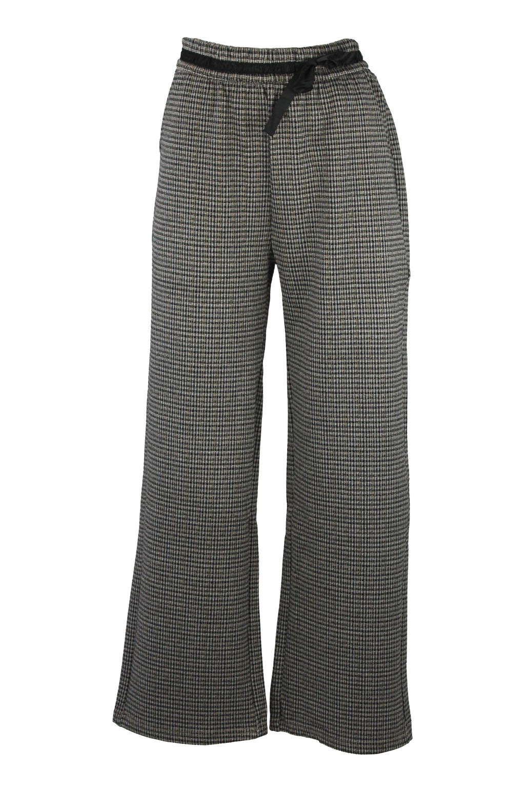 R921 Pantalón Cuadros Con Liston
