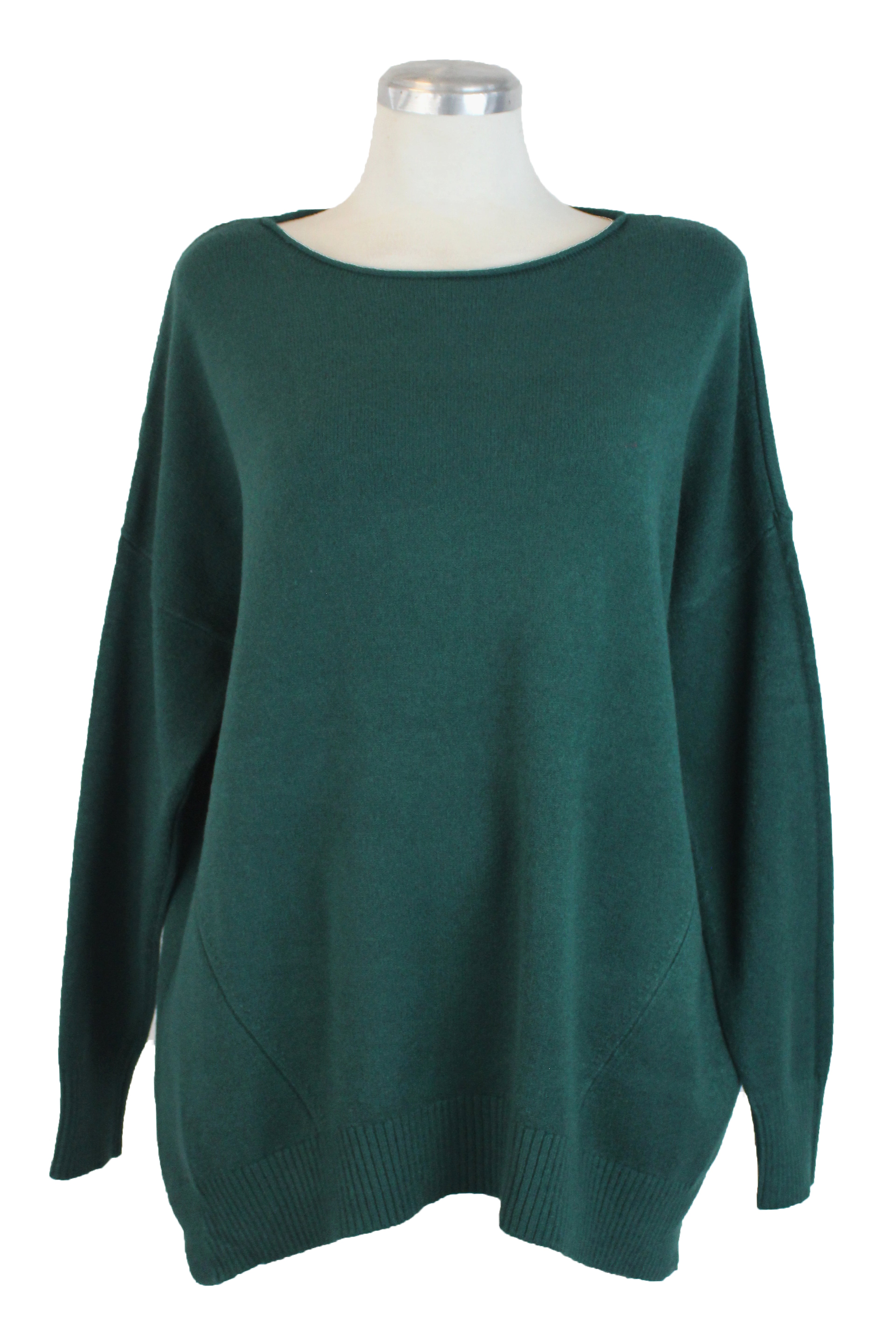 OJ-2746M Maxi Suéter Diseño Líneas Inferiores