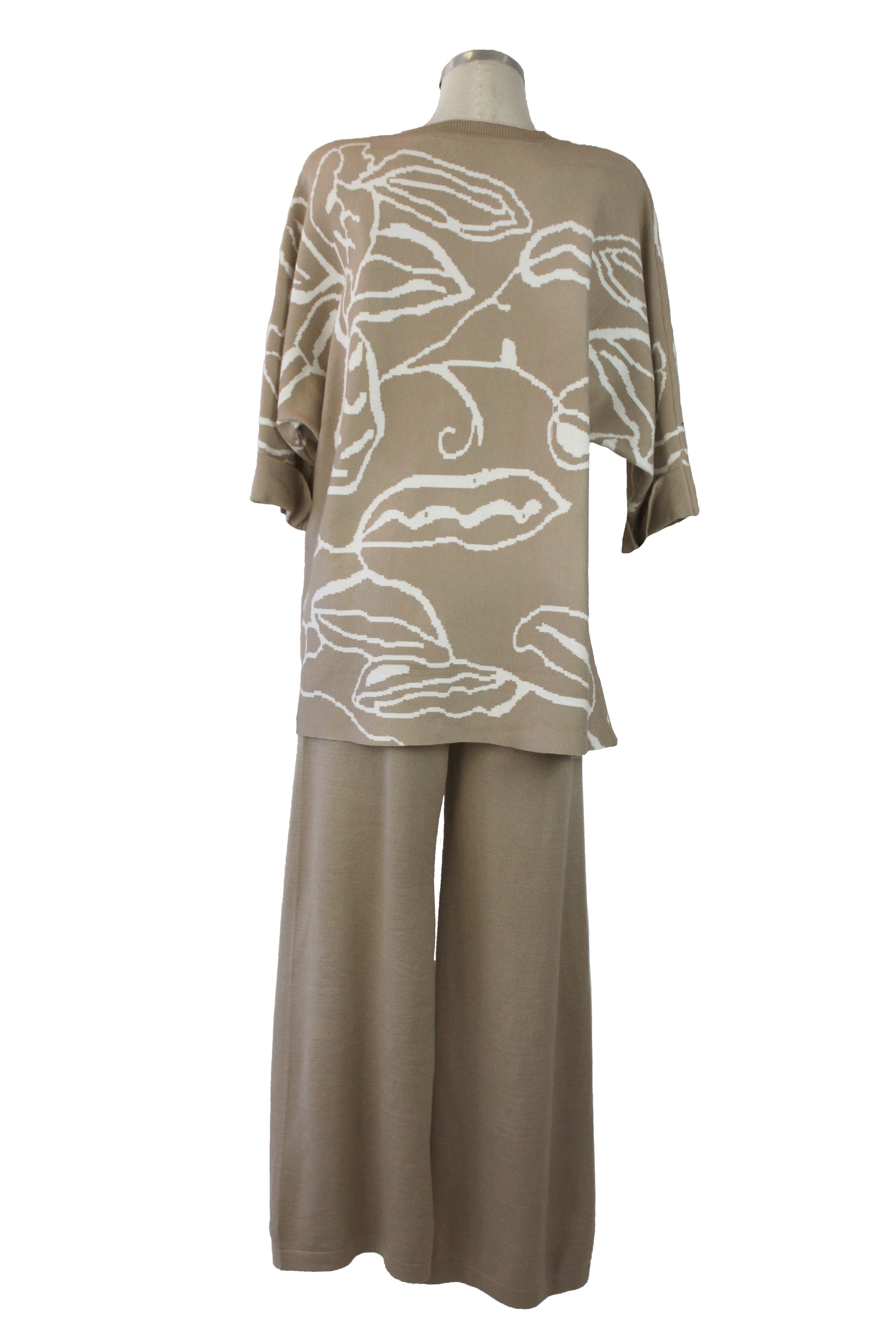 JSY803 Conjunto Suéter Diseño Hojas