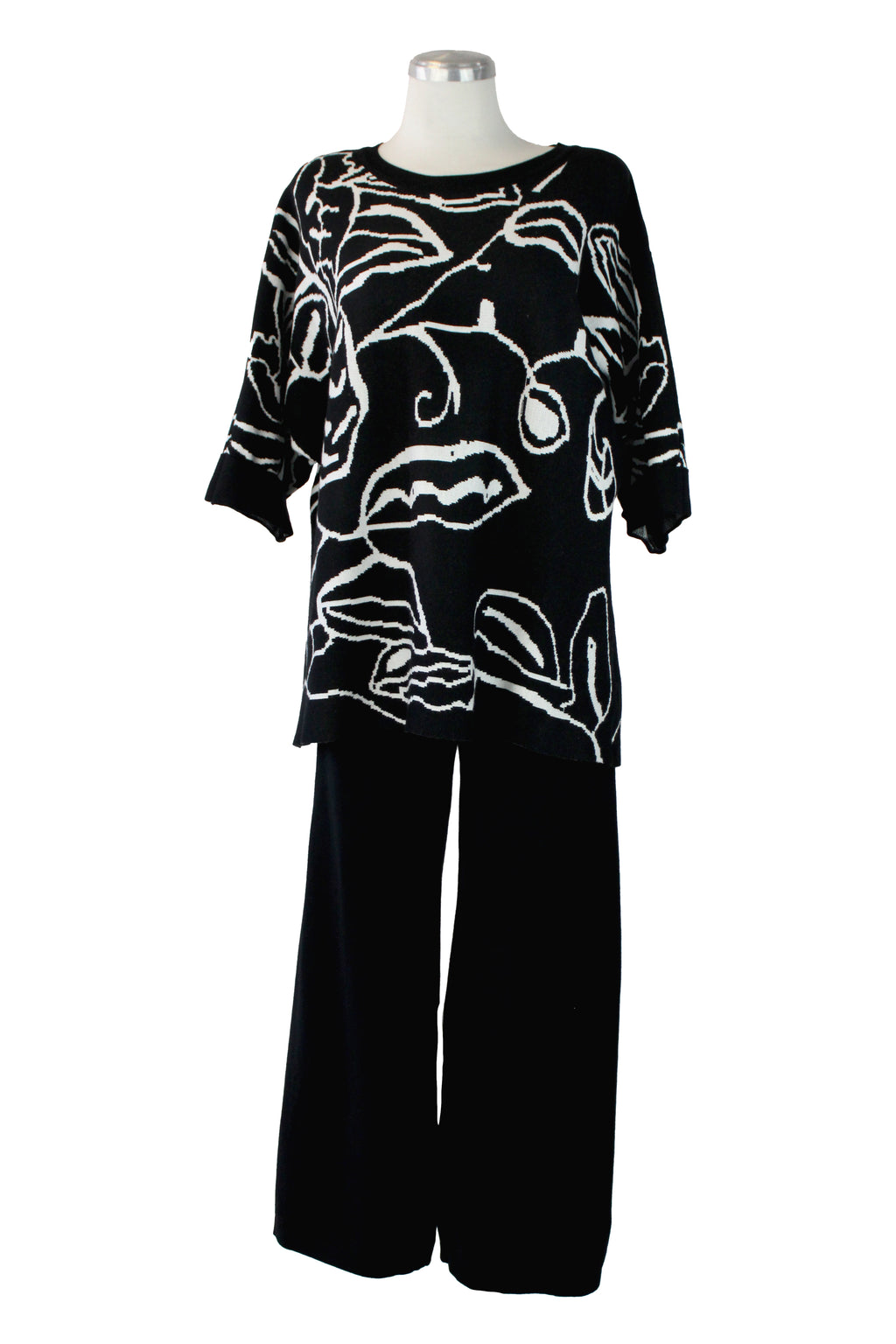 JSY803 Conjunto Suéter Diseño Hojas