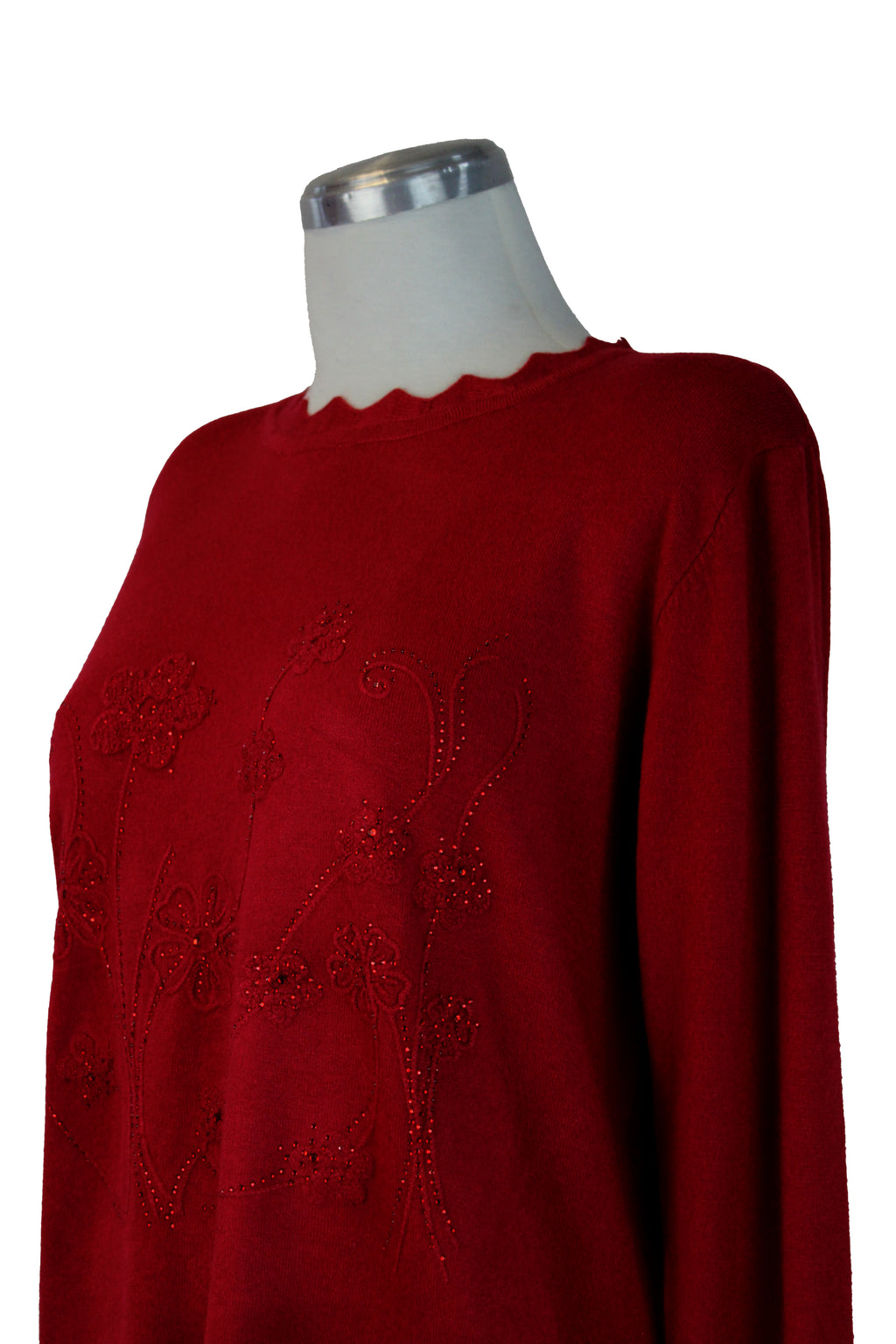 AF23773 Suéter Manga Larga Flores de Piedras