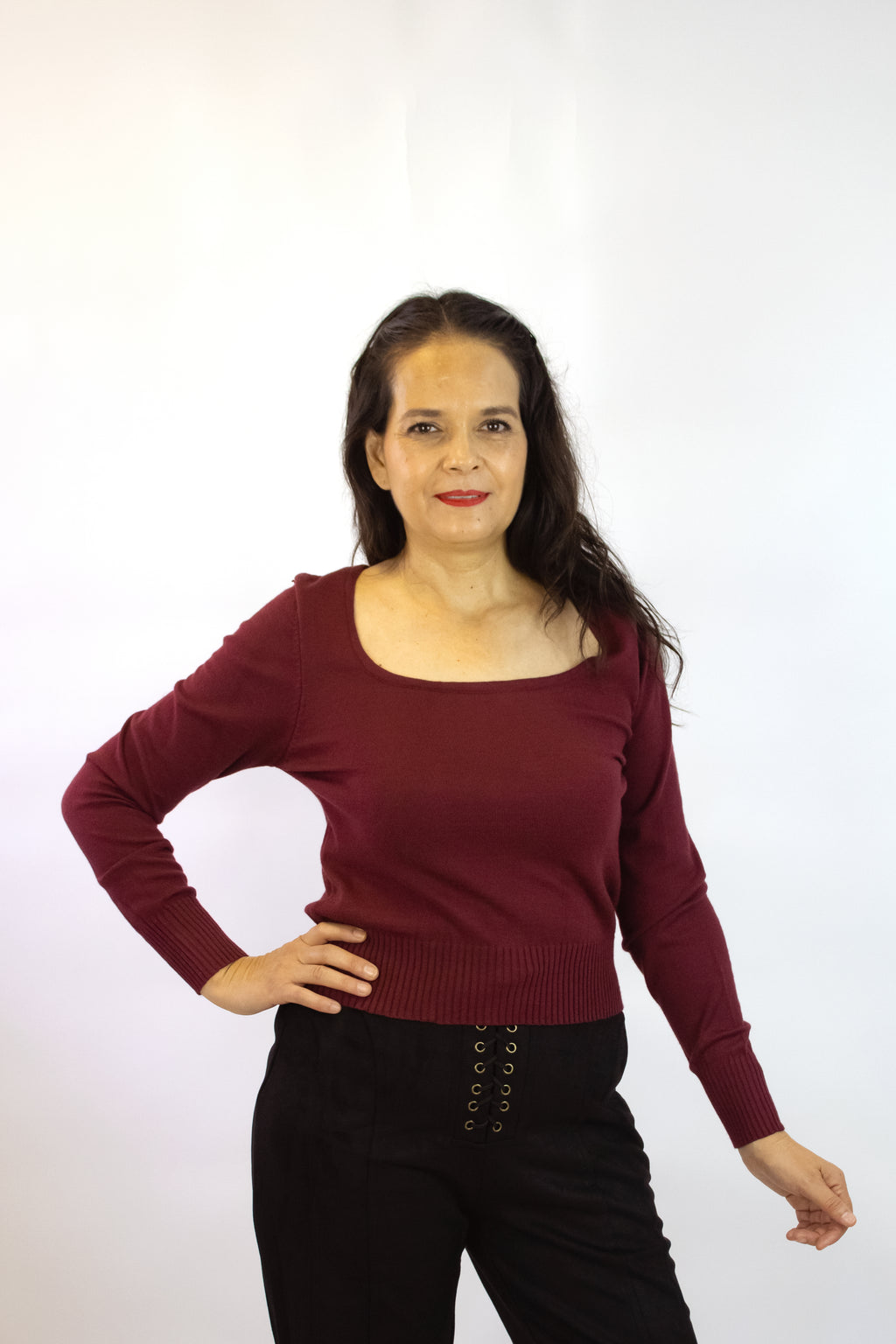 T3521 Blusa Tipo Suéter Corto